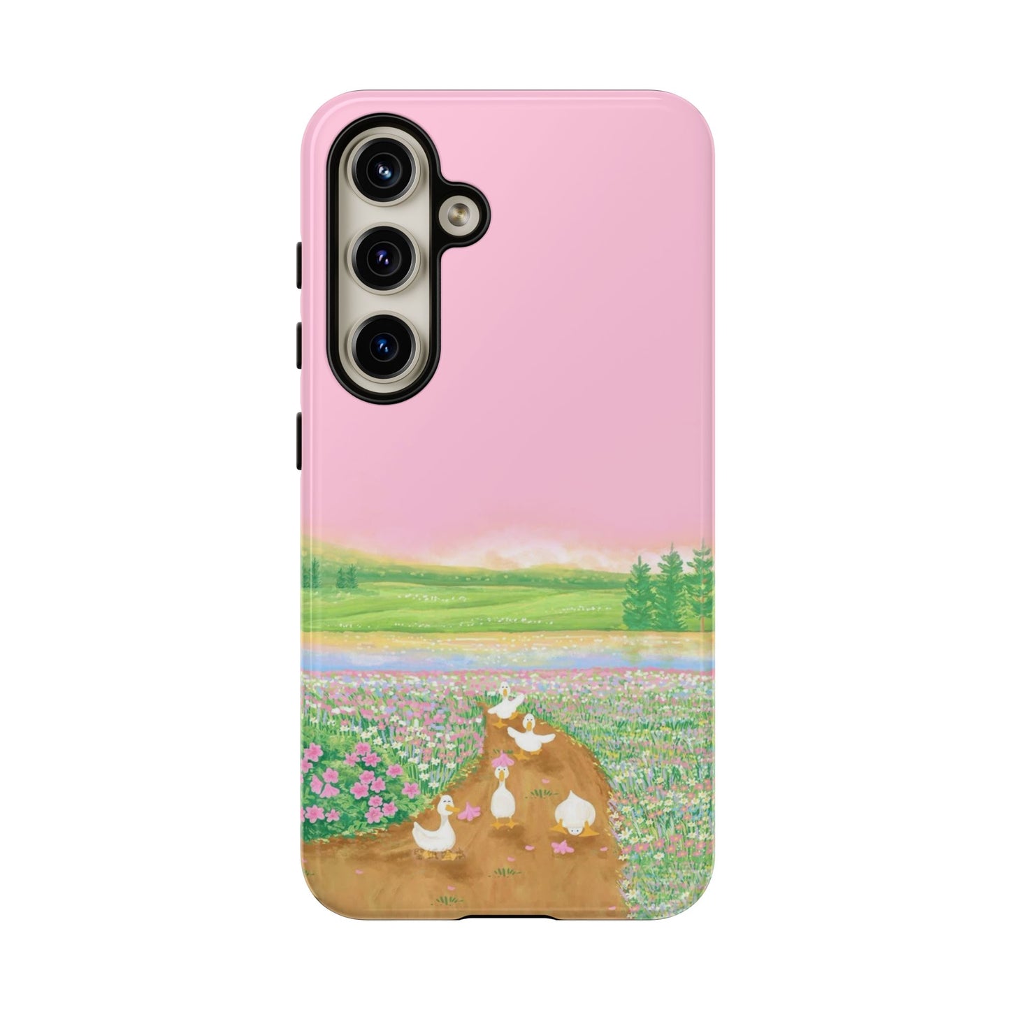 Pastel Floral Phone Case, Tough Cases for Nature Lovers, Cute Phone Accessories, Spring Gifts, Unique Mobile Covers