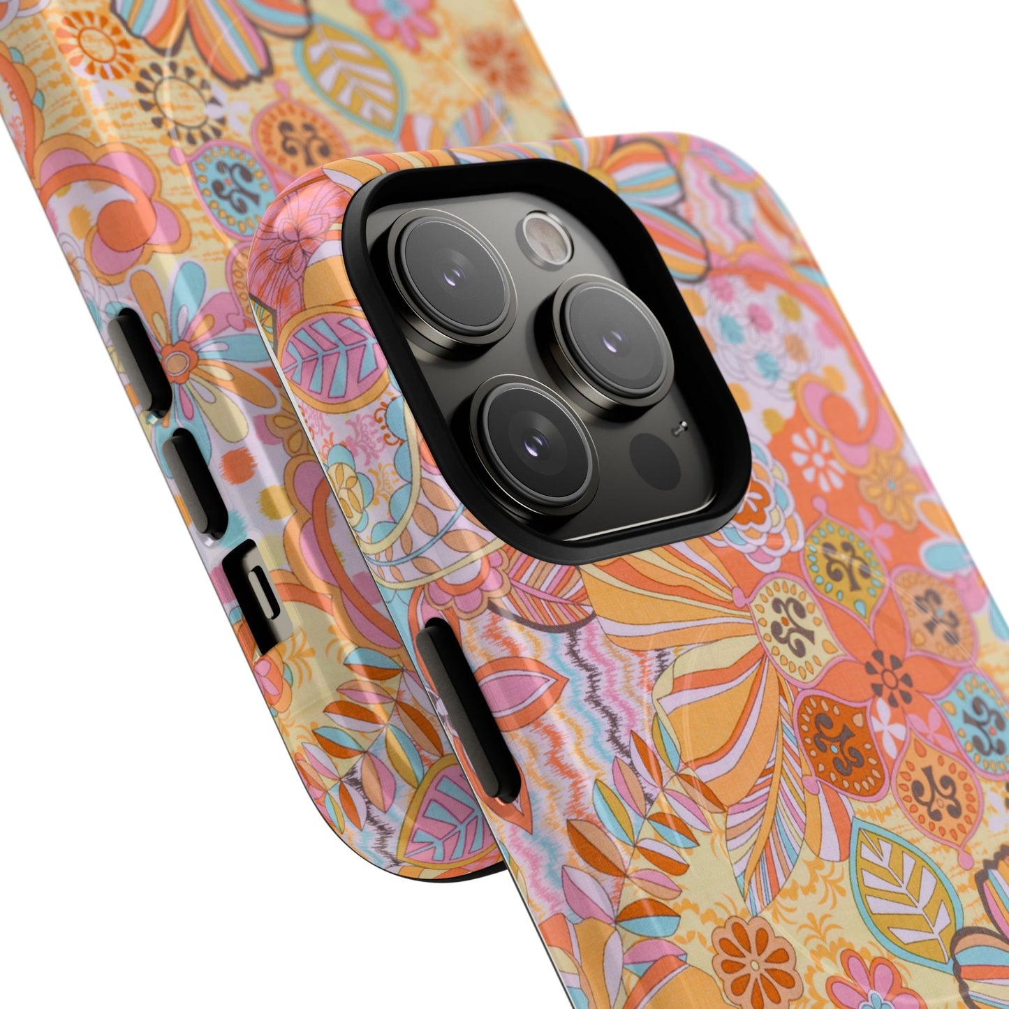 Floral Tough Magnetic Phone Case – Vibrant Floral Design