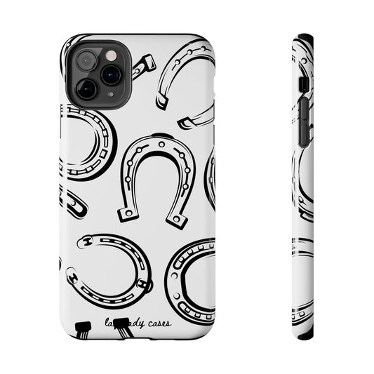 Horseshoe Tough Phone Case - Stylish Protection for Equestrian Lovers
