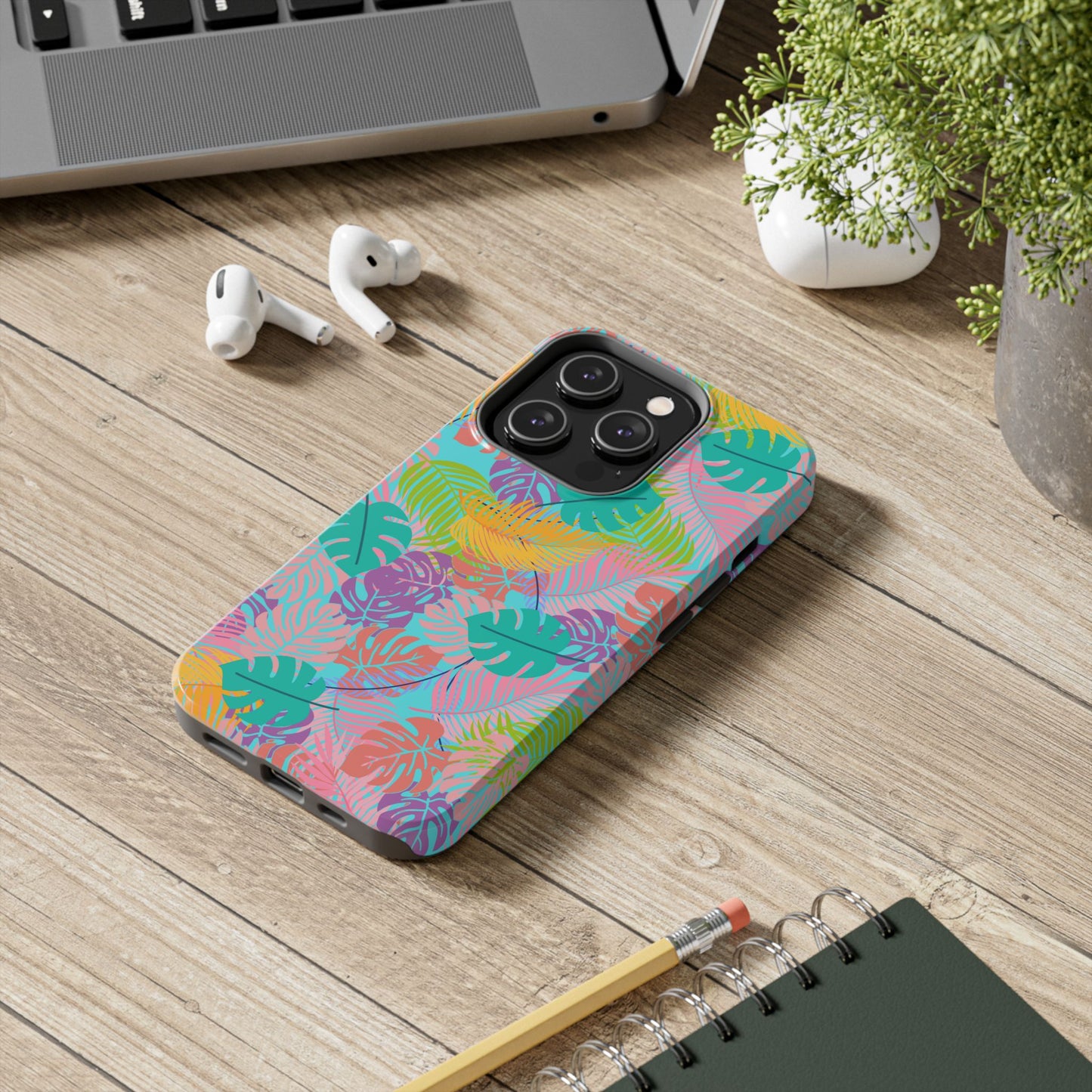 Tropical Jungle Phone Case - Funky Floral Design, Summer Accessory, Phone Protection, Gift for Nature Lovers, Stylish Phone Cover