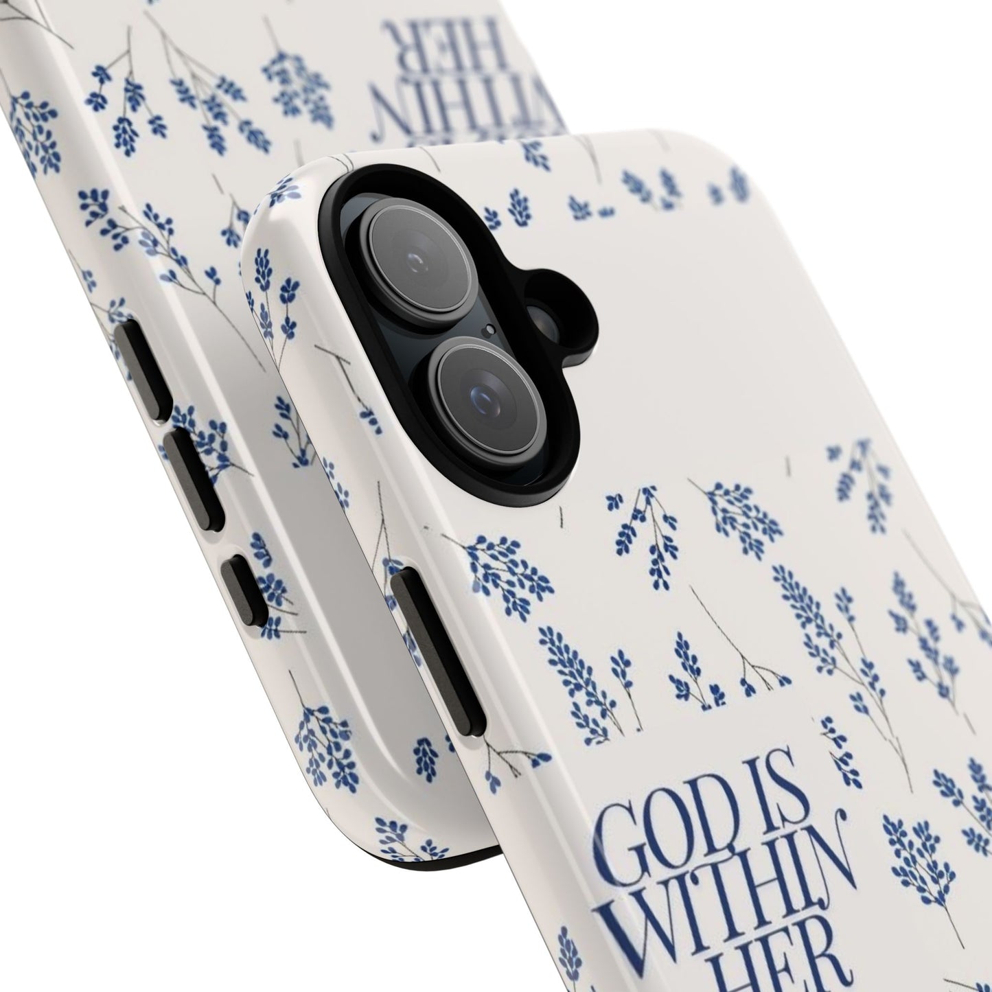 Within Her Cases - Floral Phone Case with Inspirational Quote, Motivational Gifts for Her, Bible Verse Design, Durable Case for iPhone, [...]