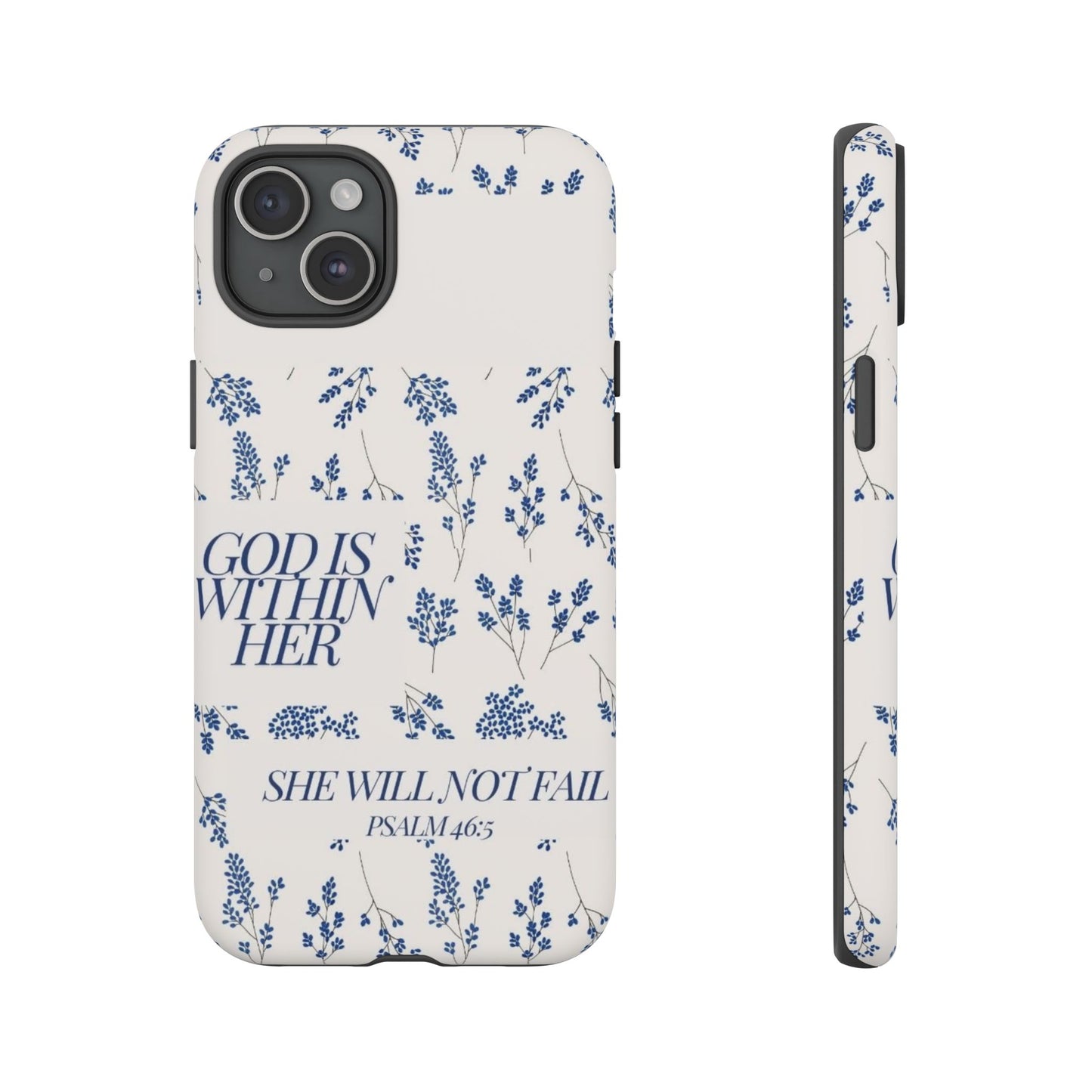 Within Her Cases - Floral Phone Case with Inspirational Quote, Motivational Gifts for Her, Bible Verse Design, Durable Case for iPhone, [...]
