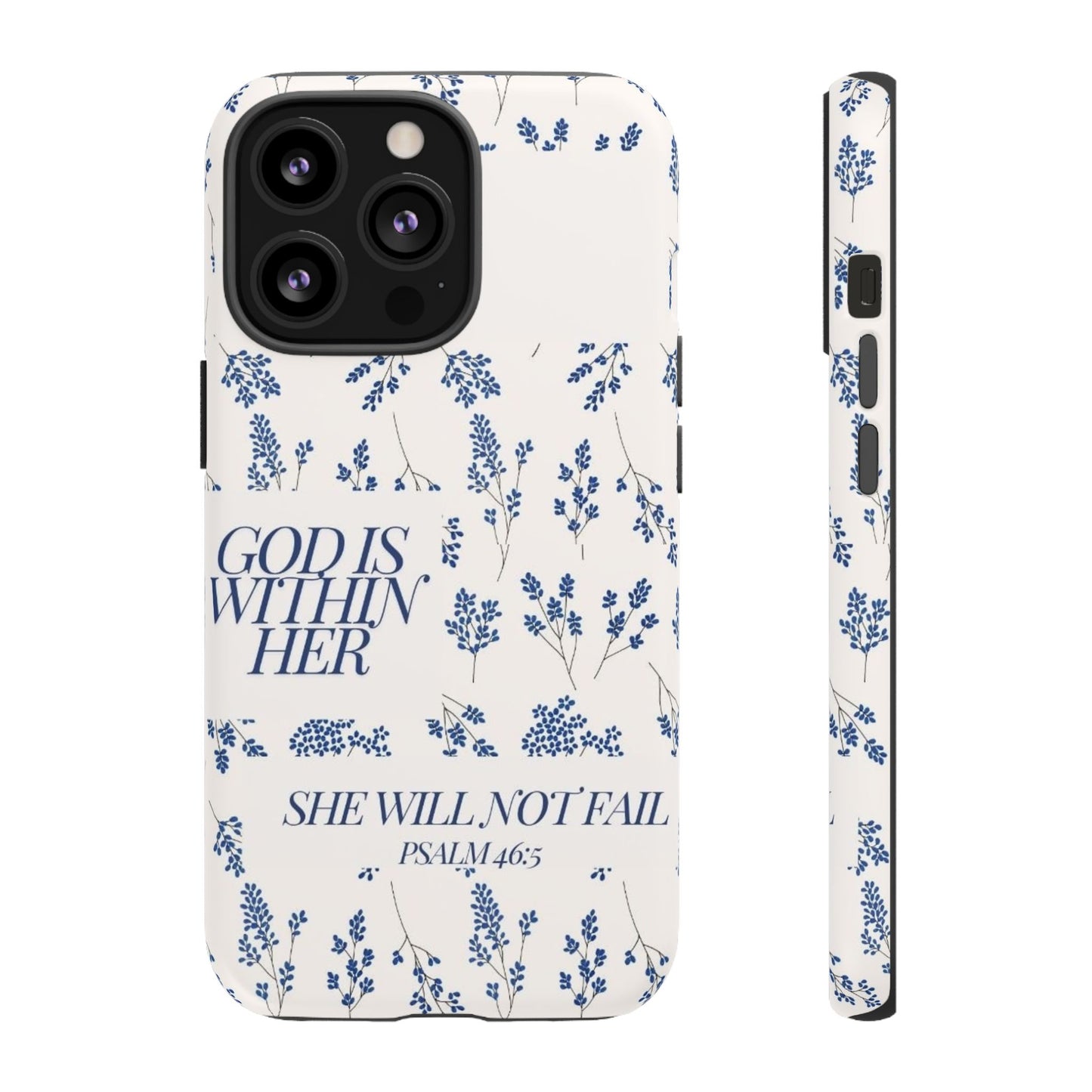 Within Her Cases - Floral Phone Case with Inspirational Quote, Motivational Gifts for Her, Bible Verse Design, Durable Case for iPhone, [...]