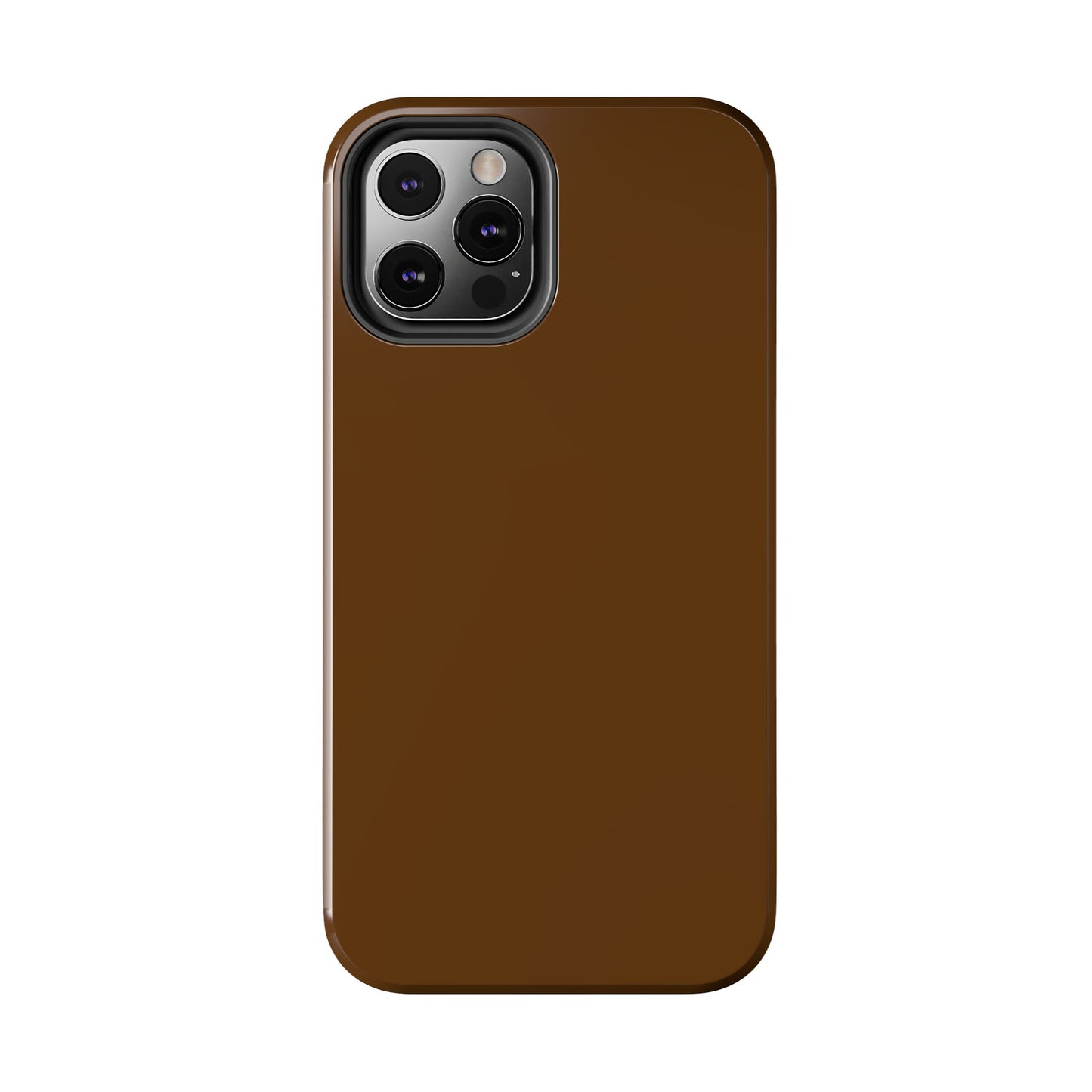 Brown Tough Phone Case — Rugged Shockproof iPhone Cover