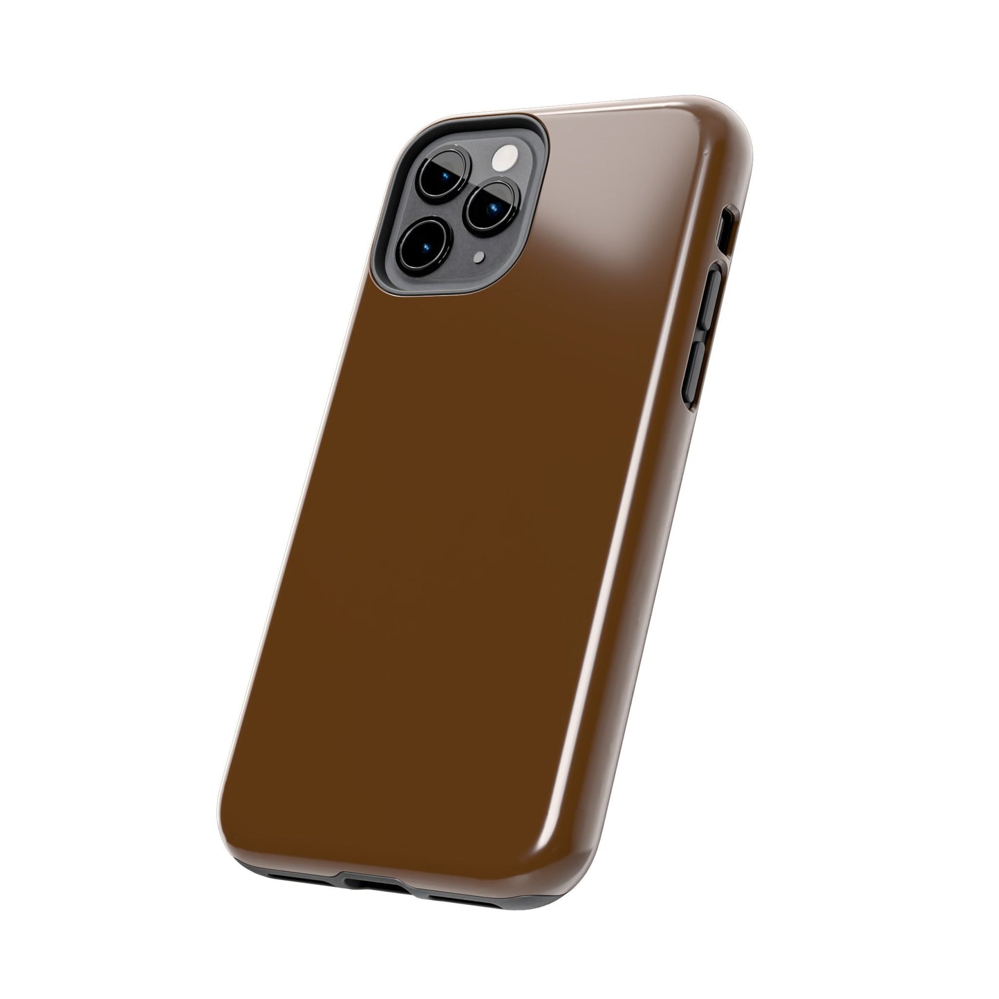 Brown Tough Phone Case — Rugged Shockproof iPhone Cover