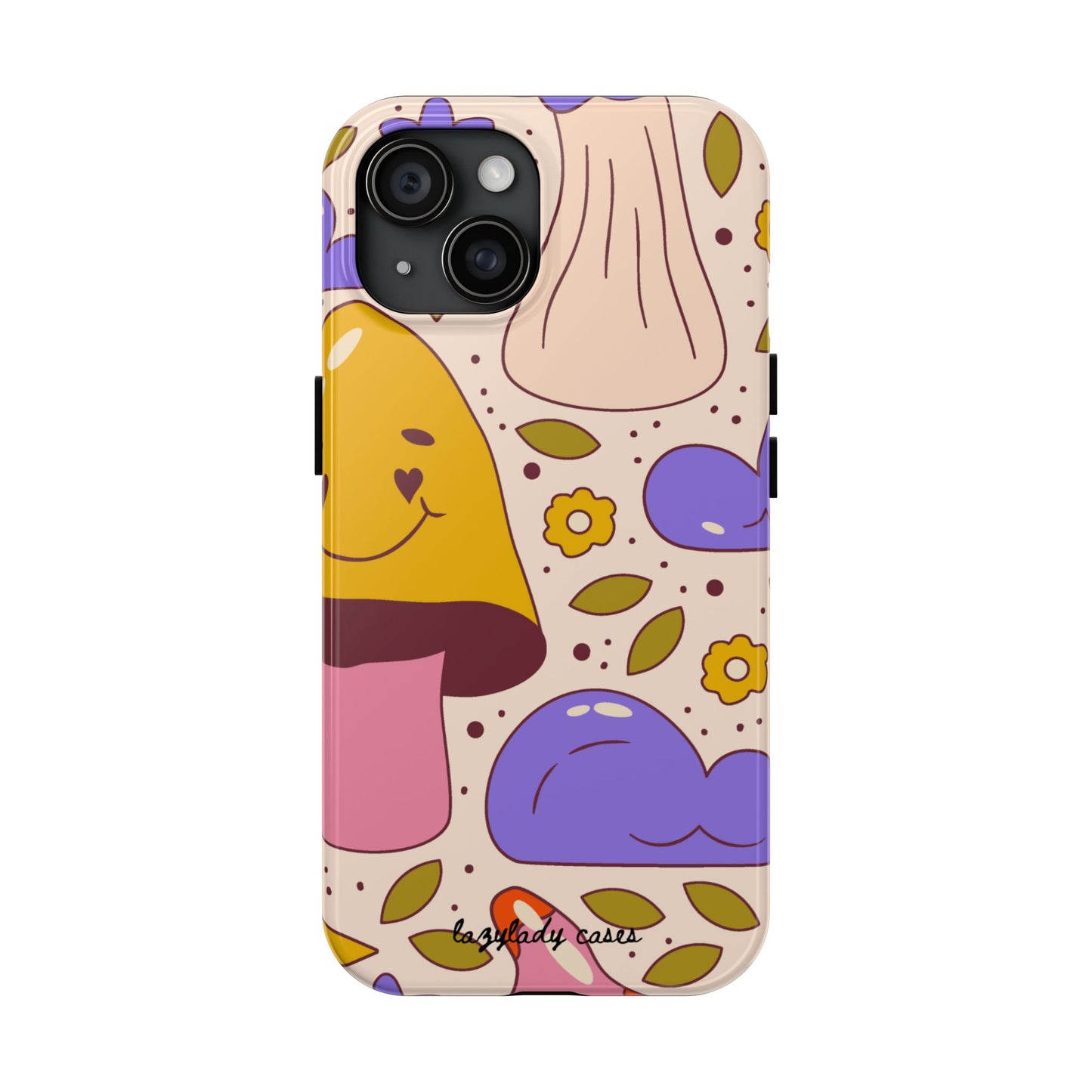 Whimsical Mushroom Phone Case - Tough & Fun Design for Nature Lovers