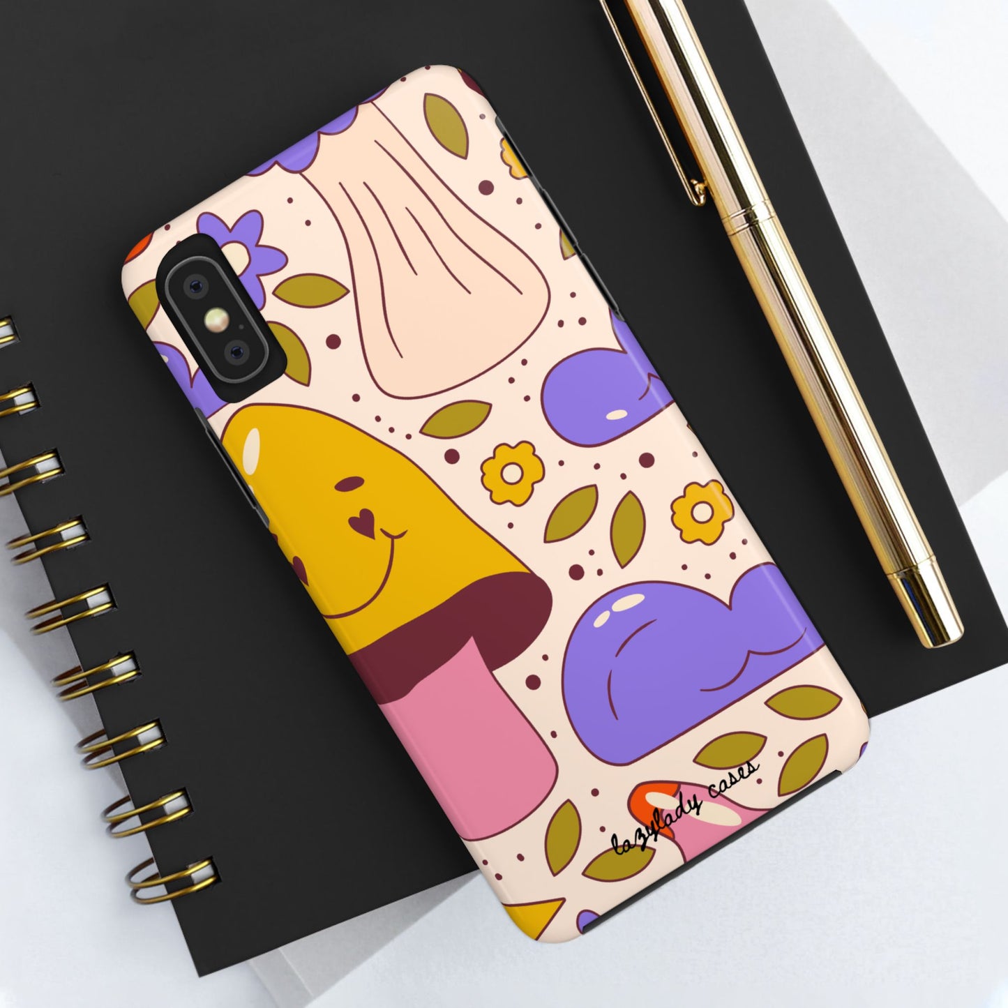 Whimsical Mushroom Phone Case - Tough & Fun Design for Nature Lovers