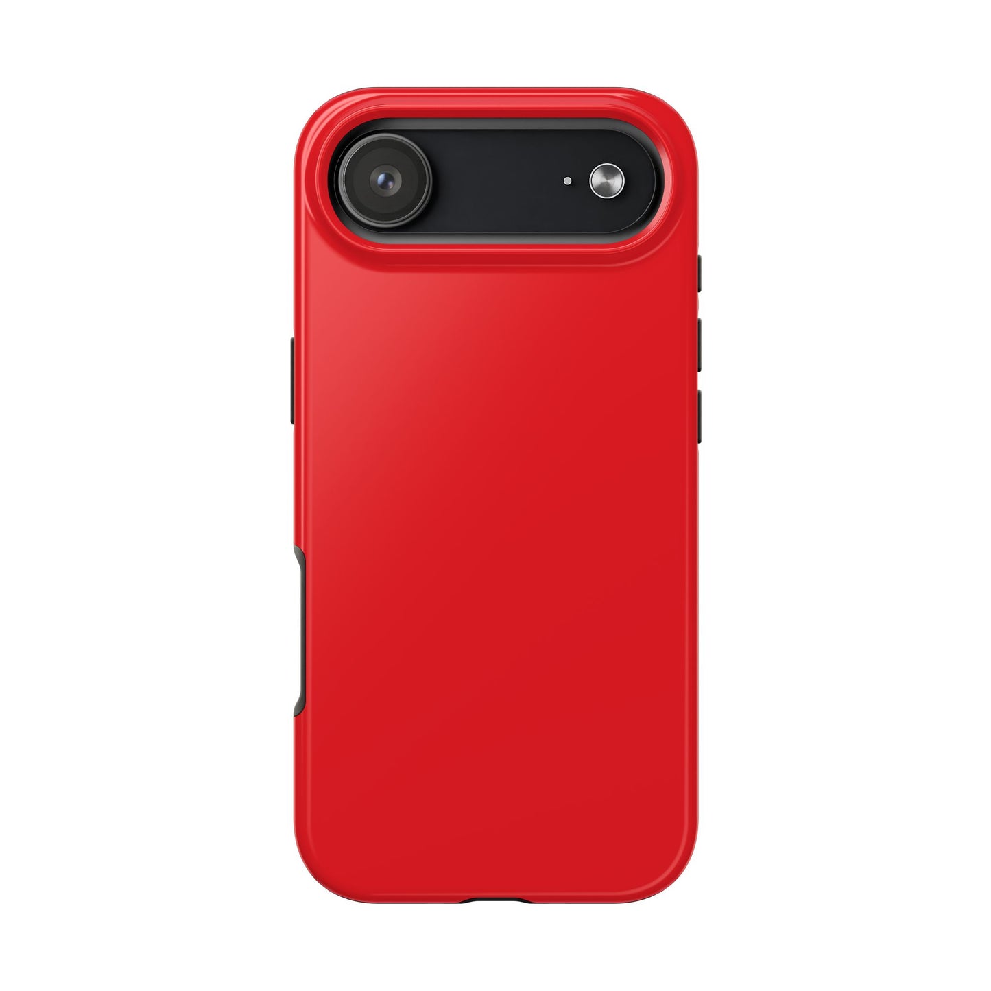 Glossy Red Tough Phone Case — Slim Protective Smartphone Cover