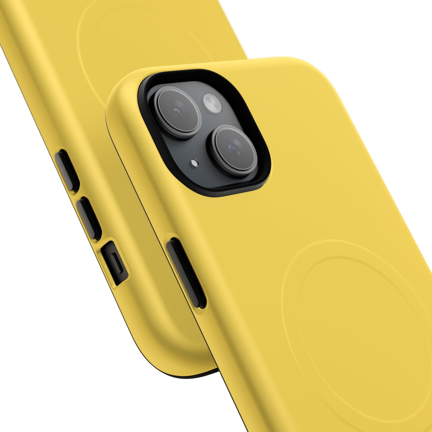 Vibrant Yellow Tough Magnetic Phone Case - Durable Protection & Stylish Design