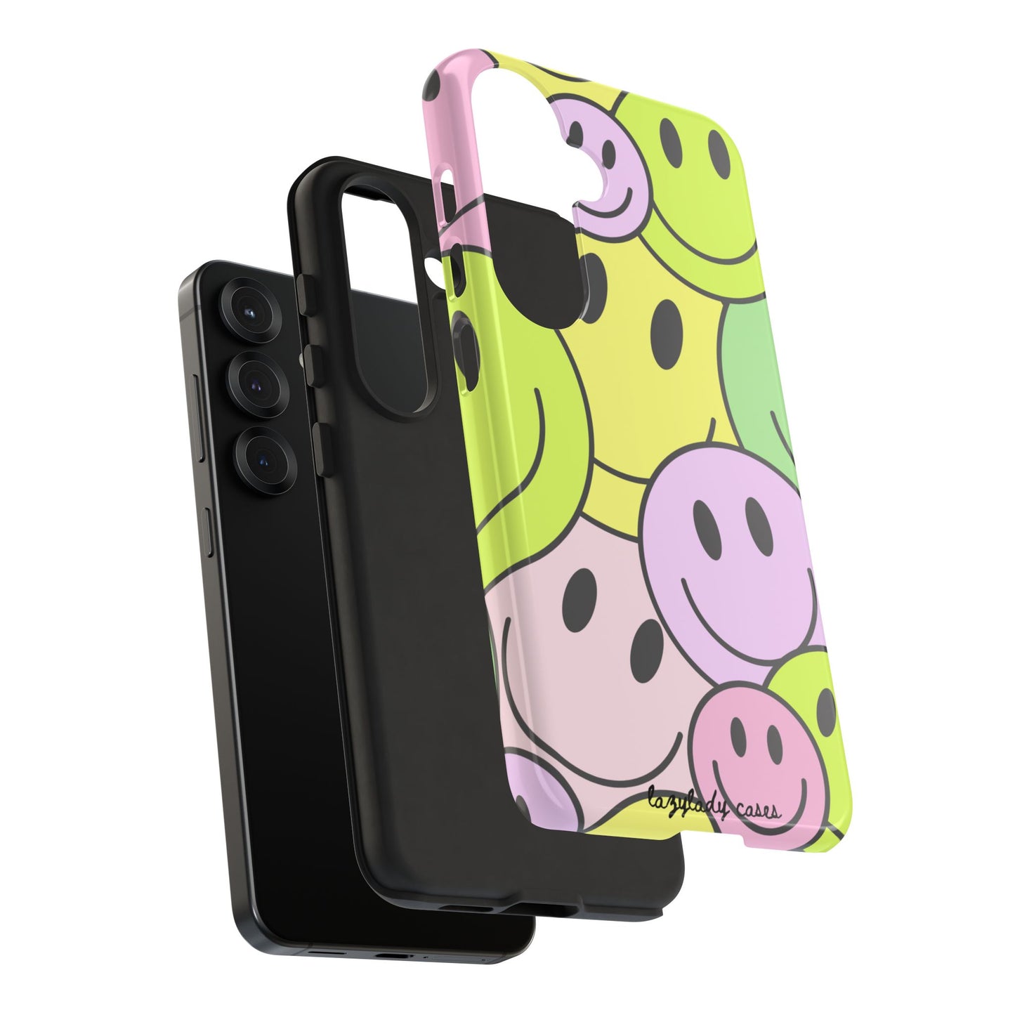 Colorful Smile Face Phone Case - Tough Protection & Fun Design