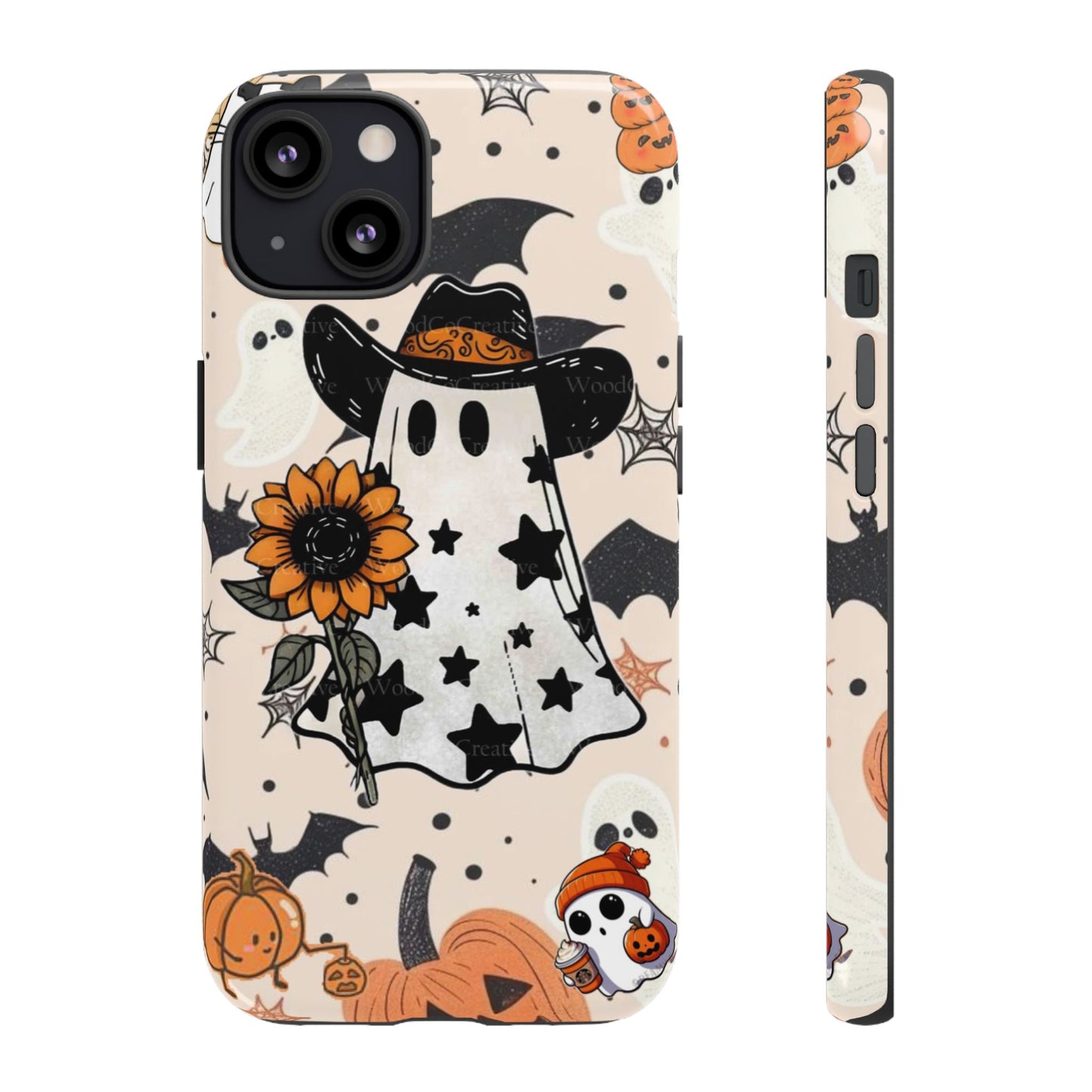 Cute Ghost Phone Case, Halloween Decor, Spooky Gift, Fall Accessories, Pumpkin Lover's Gift, Autumn Vibes, Trick or Treat