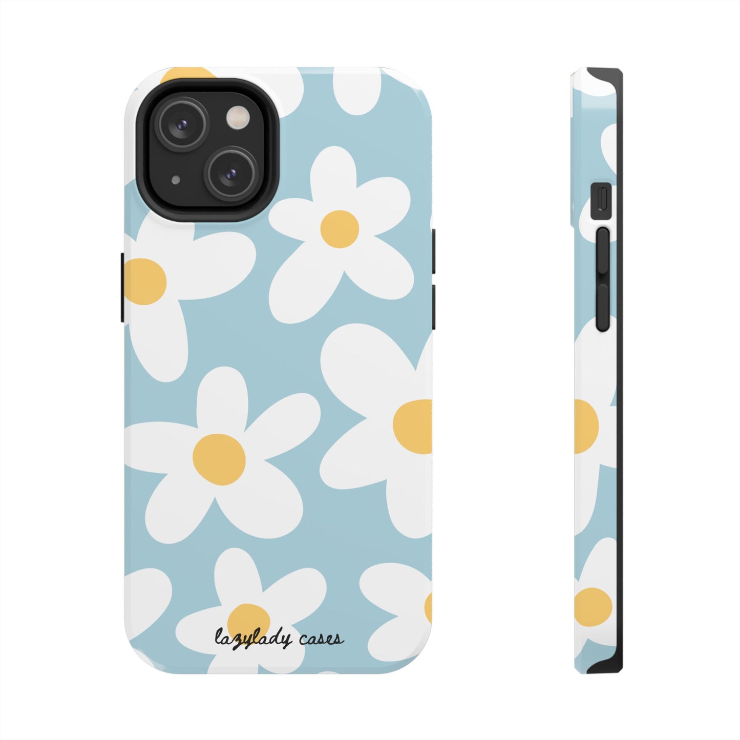 Floral Tough Phone Case - Daisy Design for Everyday Protection
