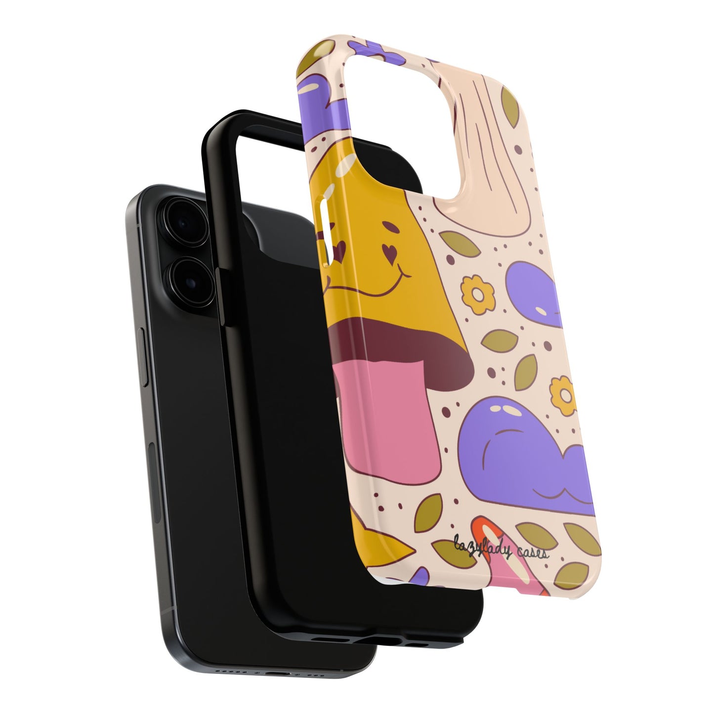 Whimsical Mushroom Phone Case - Tough & Fun Design for Nature Lovers