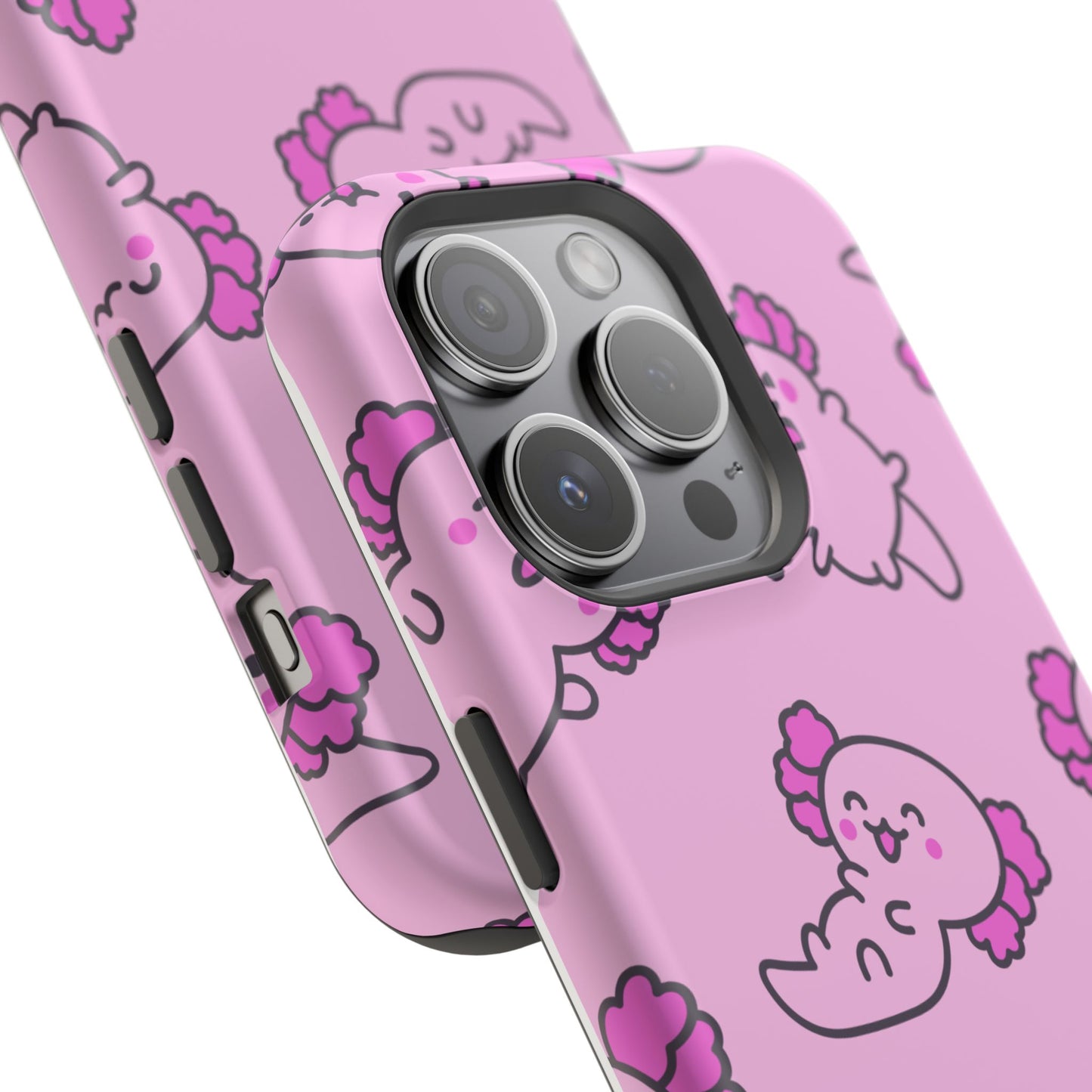 Cute Axolotl Magnetic Tough Case – Kawaii Phone Protection for Animal Lovers