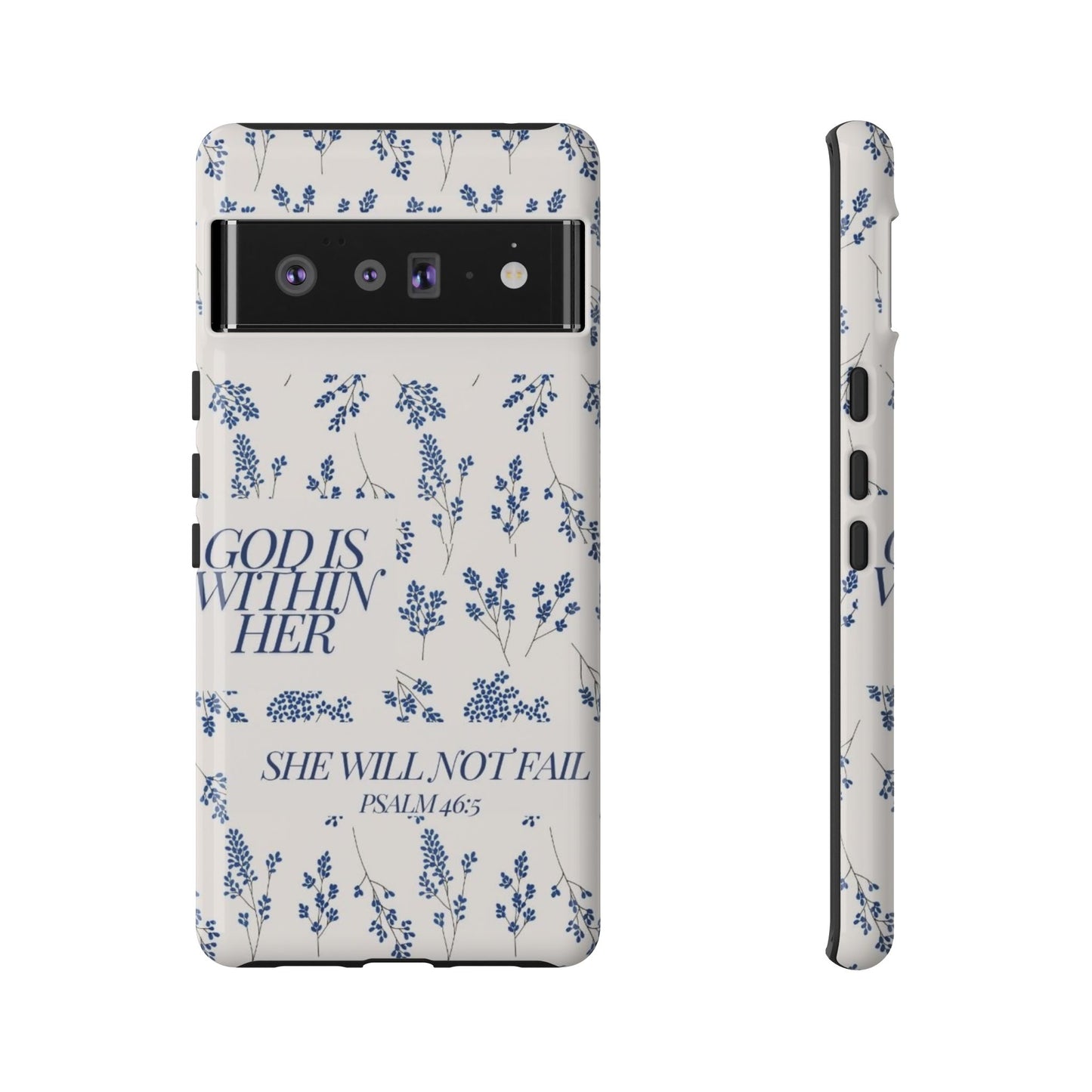 Within Her Cases - Floral Phone Case with Inspirational Quote, Motivational Gifts for Her, Bible Verse Design, Durable Case for iPhone, [...]