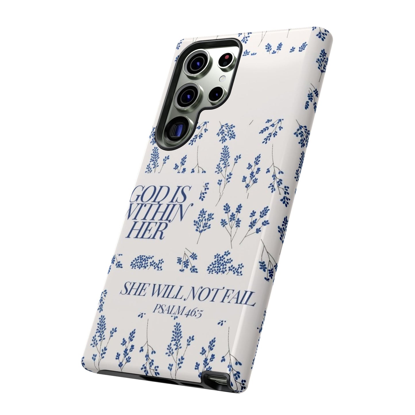 Within Her Cases - Floral Phone Case with Inspirational Quote, Motivational Gifts for Her, Bible Verse Design, Durable Case for iPhone, [...]