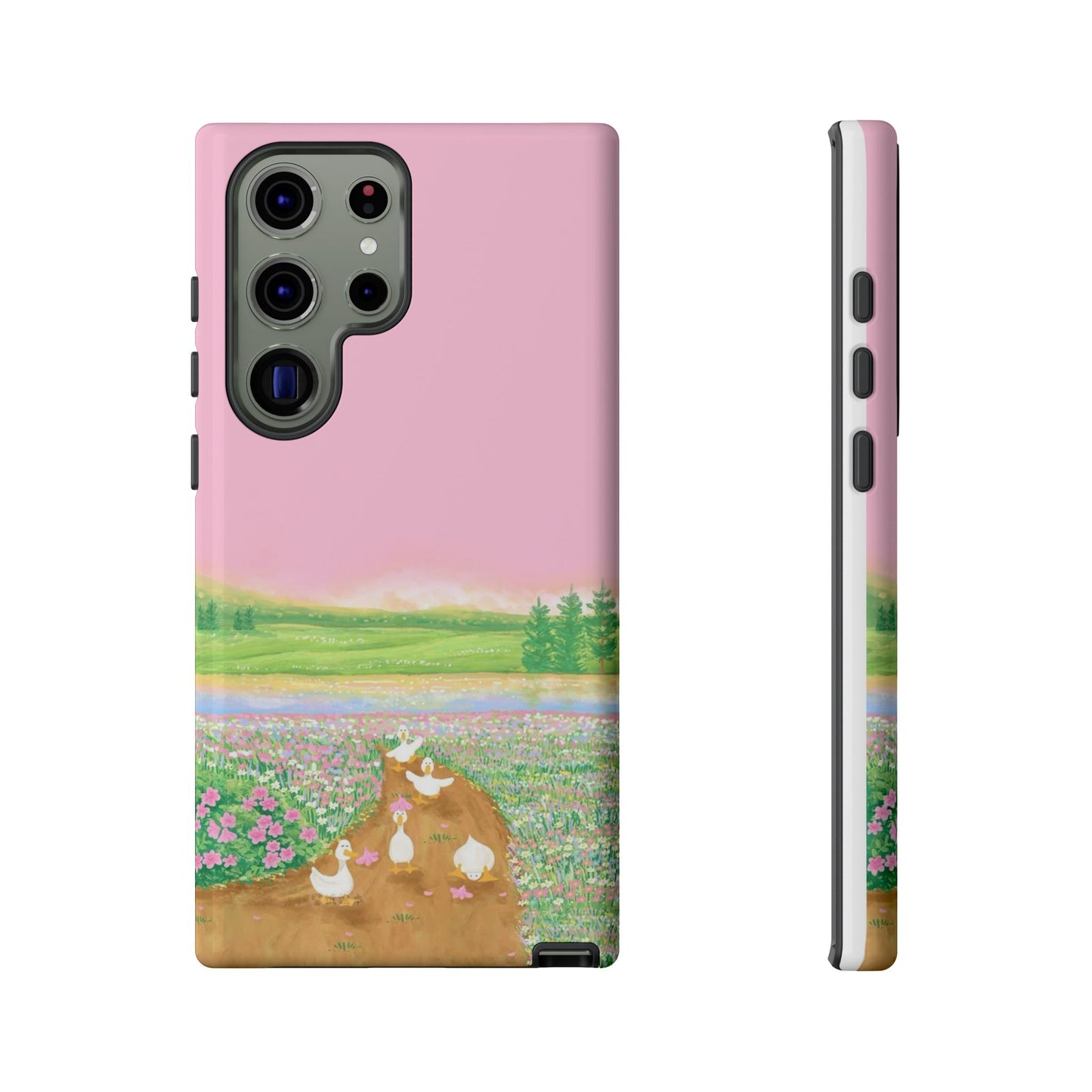 Pastel Floral Phone Case, Tough Cases for Nature Lovers, Cute Phone Accessories, Spring Gifts, Unique Mobile Covers