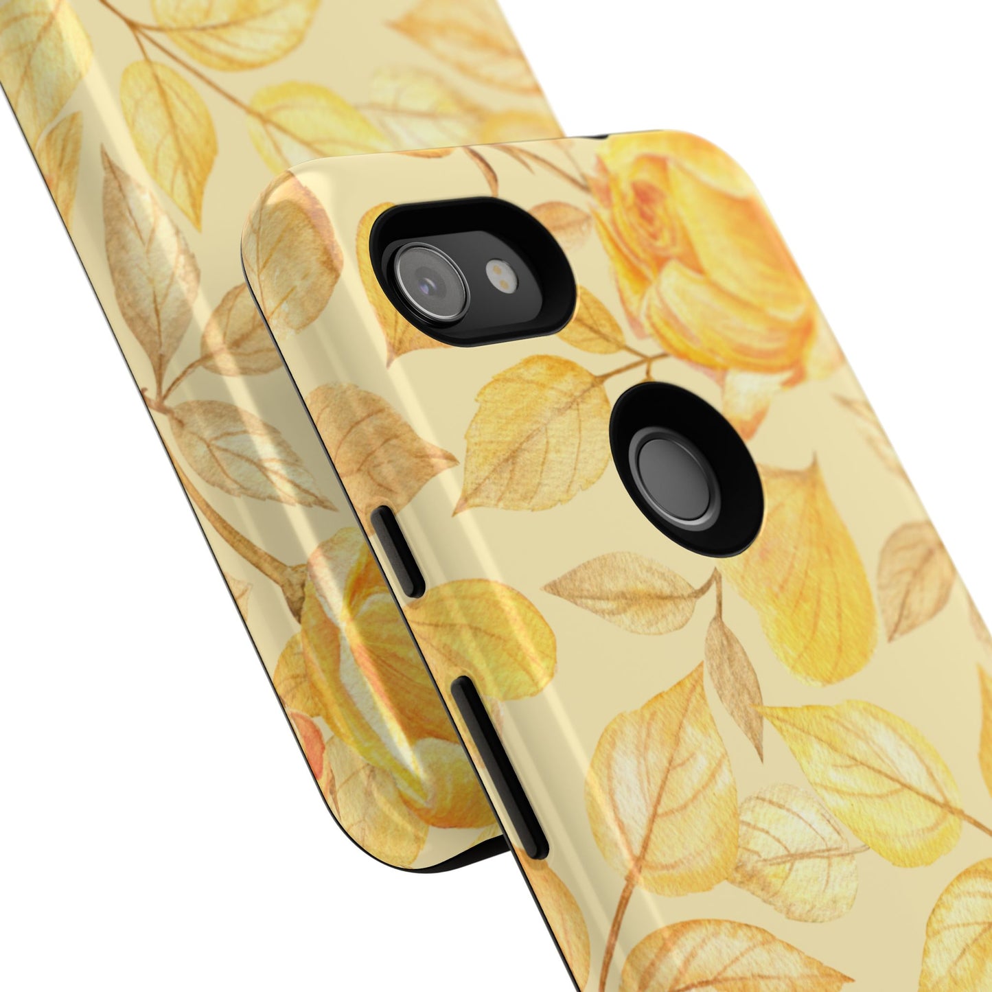Yellow Dusk Tough Phone Case - Yellow Rose Design