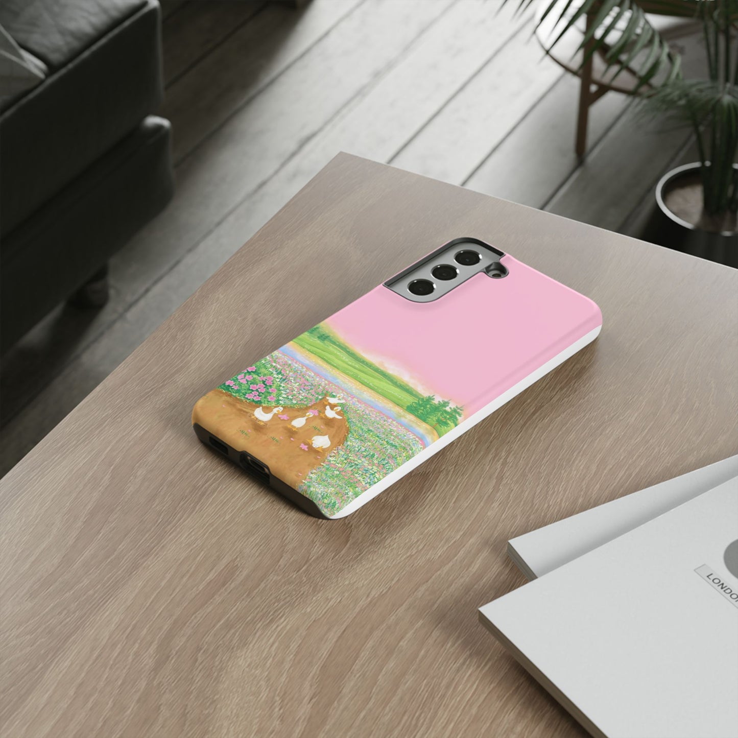 Pastel Floral Phone Case, Tough Cases for Nature Lovers, Cute Phone Accessories, Spring Gifts, Unique Mobile Covers