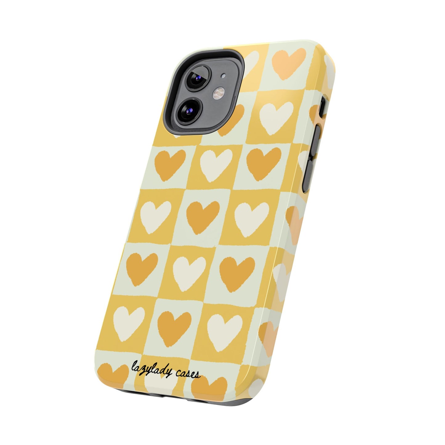 Heart Pattern Tough Phone Case - Cute & Durable for Everyday Use