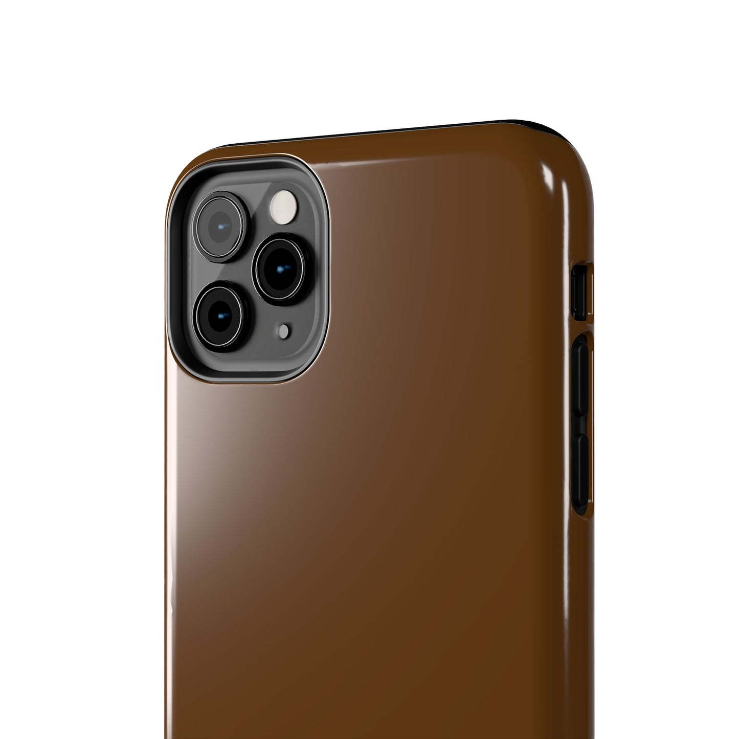 Brown Tough Phone Case — Rugged Shockproof iPhone Cover