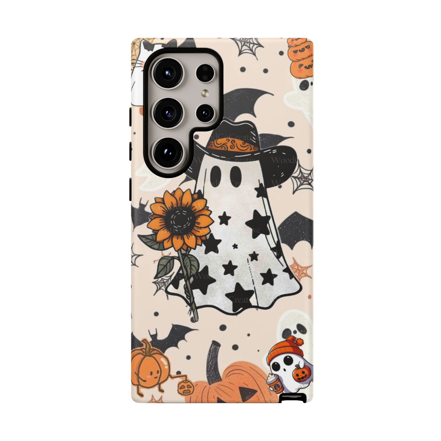 Cute Ghost Phone Case, Halloween Decor, Spooky Gift, Fall Accessories, Pumpkin Lover's Gift, Autumn Vibes, Trick or Treat