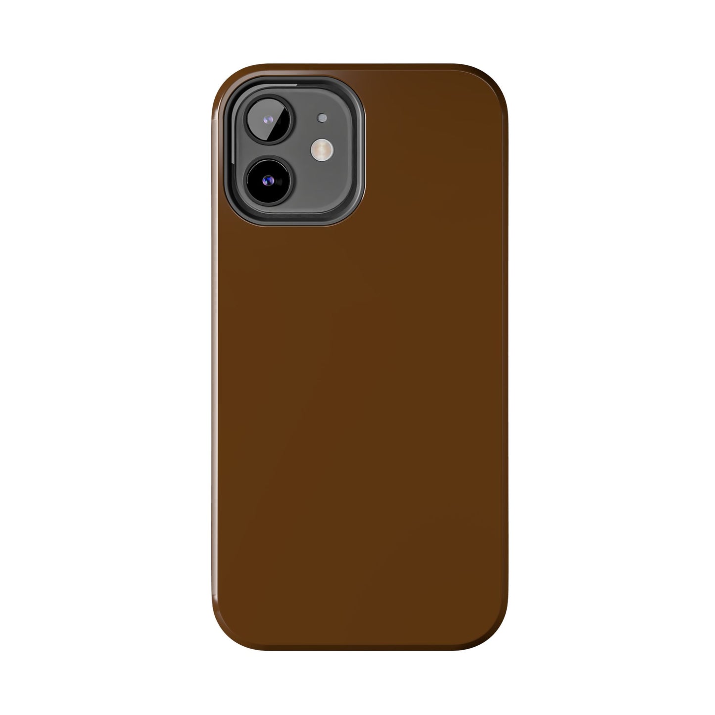 Brown Tough Phone Case — Rugged Shockproof iPhone Cover