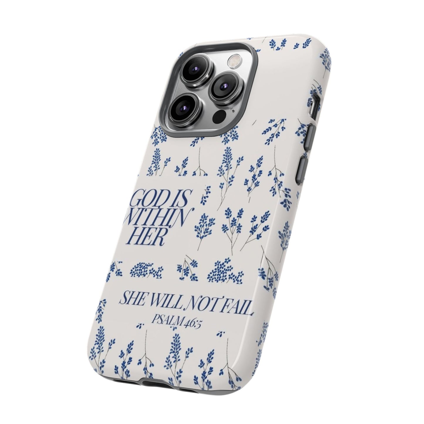 Within Her Cases - Floral Phone Case with Inspirational Quote, Motivational Gifts for Her, Bible Verse Design, Durable Case for iPhone, [...]