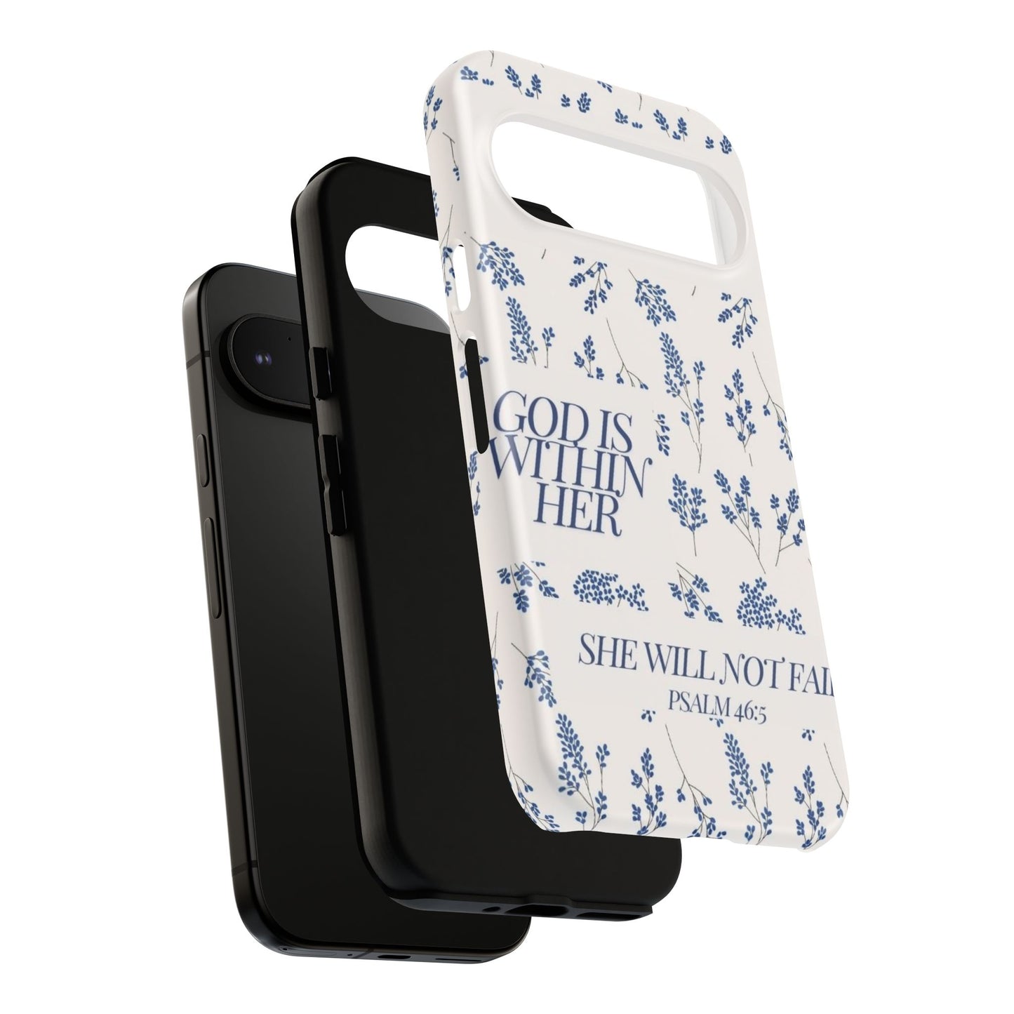 Within Her Cases - Floral Phone Case with Inspirational Quote, Motivational Gifts for Her, Bible Verse Design, Durable Case for iPhone, [...]