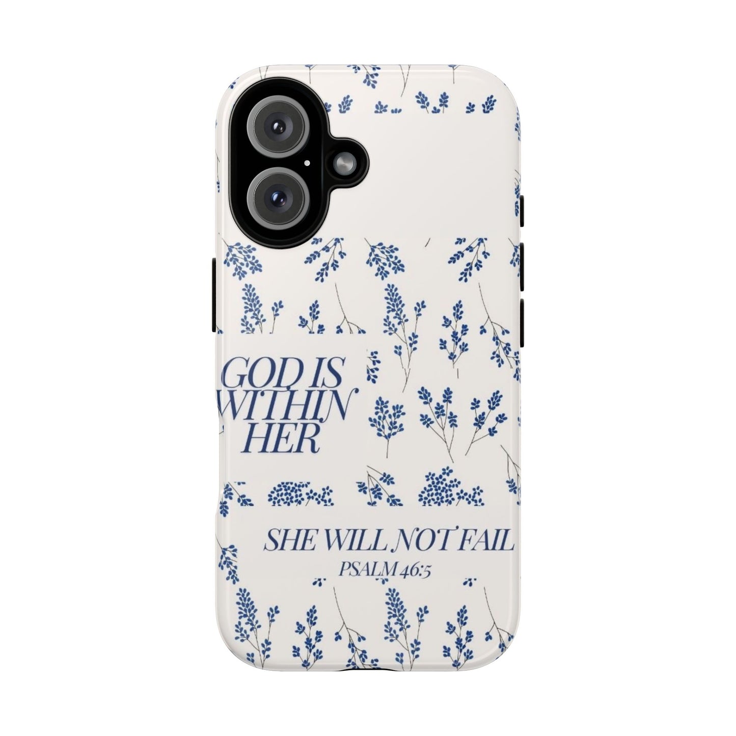 Within Her Cases - Floral Phone Case with Inspirational Quote, Motivational Gifts for Her, Bible Verse Design, Durable Case for iPhone, [...]