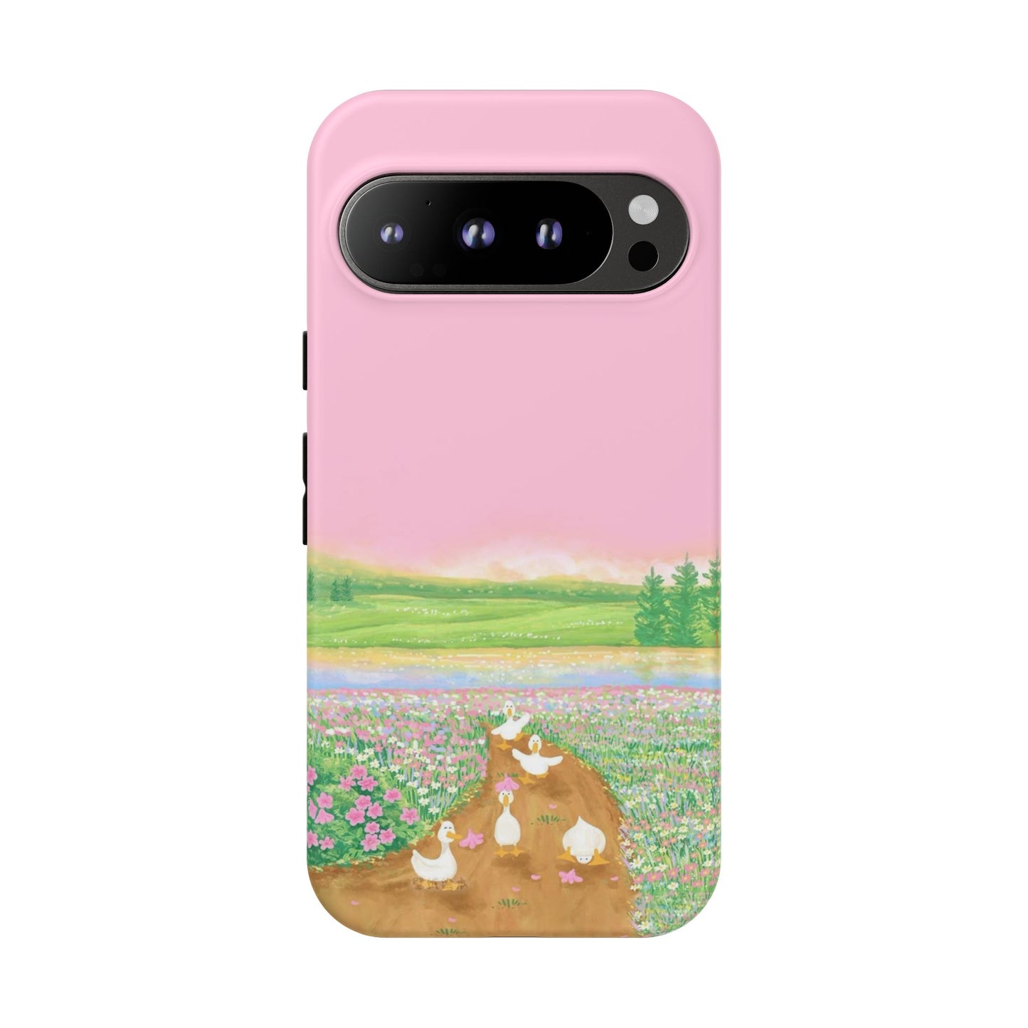 Pastel Floral Phone Case, Tough Cases for Nature Lovers, Cute Phone Accessories, Spring Gifts, Unique Mobile Covers