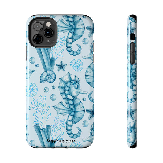 Coastal Seahorse Phone Case - Tough Protection with Beach Vibe