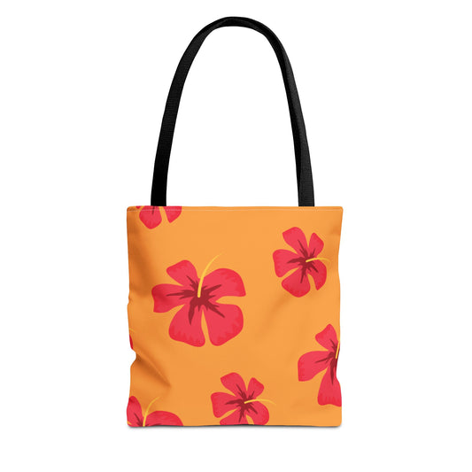 Tote Bag with Vibrant Floral Design - Perfect for Spring and Summer