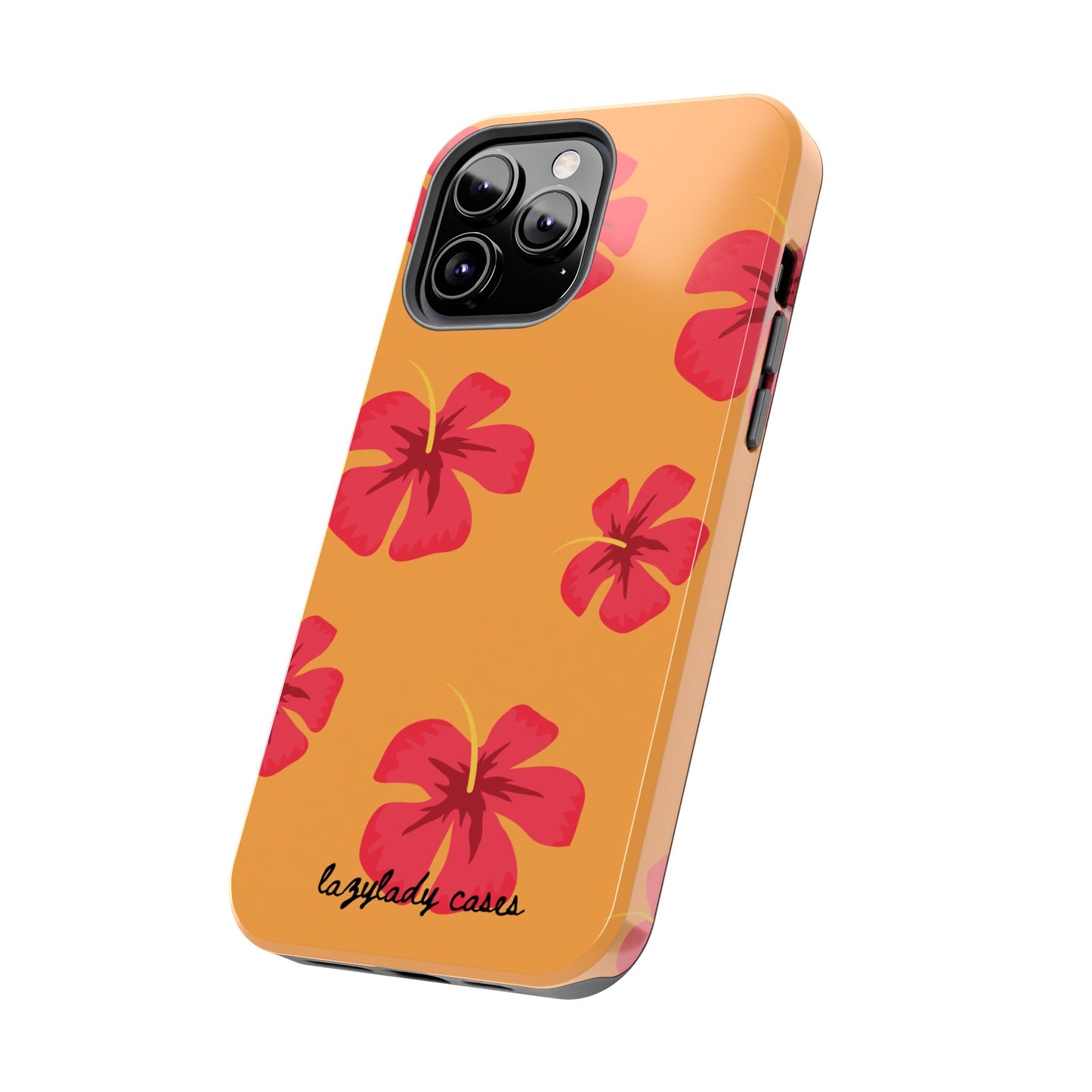 Tough Floral Phone Case - Vibrant Hibiscus Design for Summer Fun