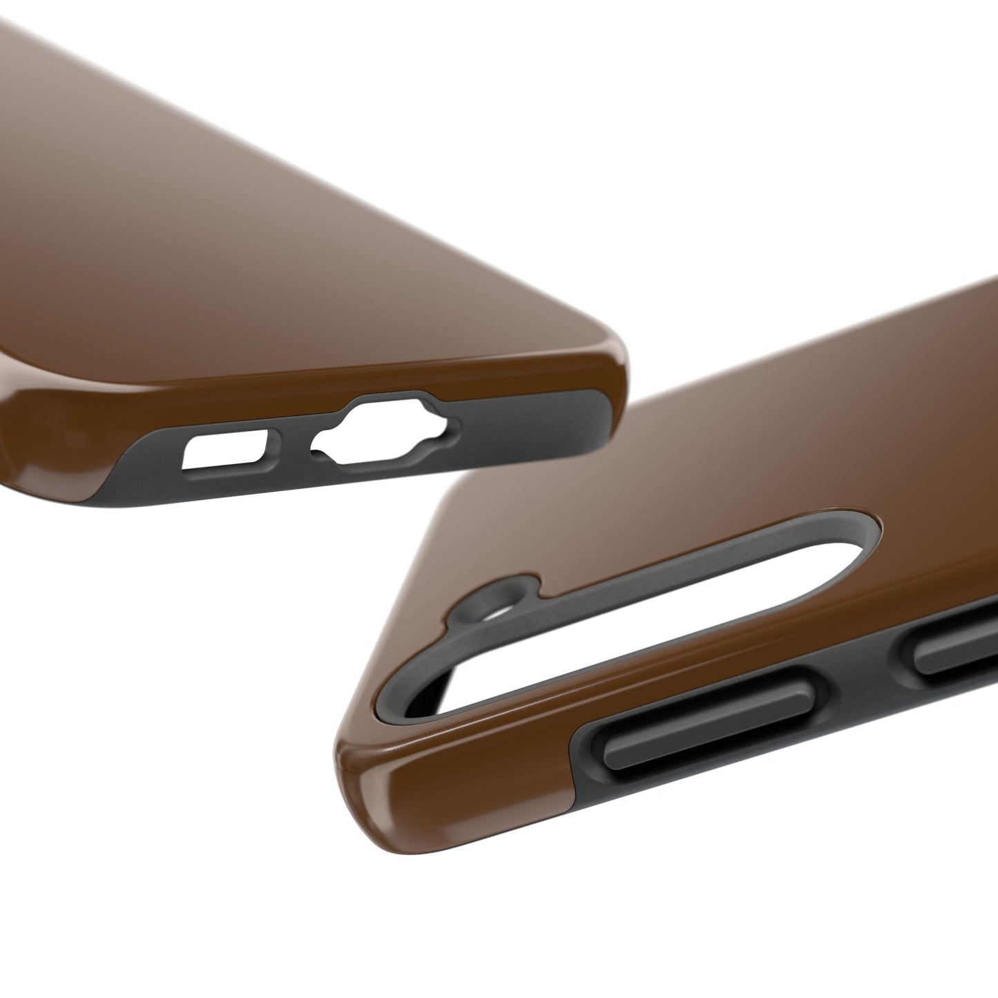 Brown Tough Phone Case — Rugged Shockproof iPhone Cover