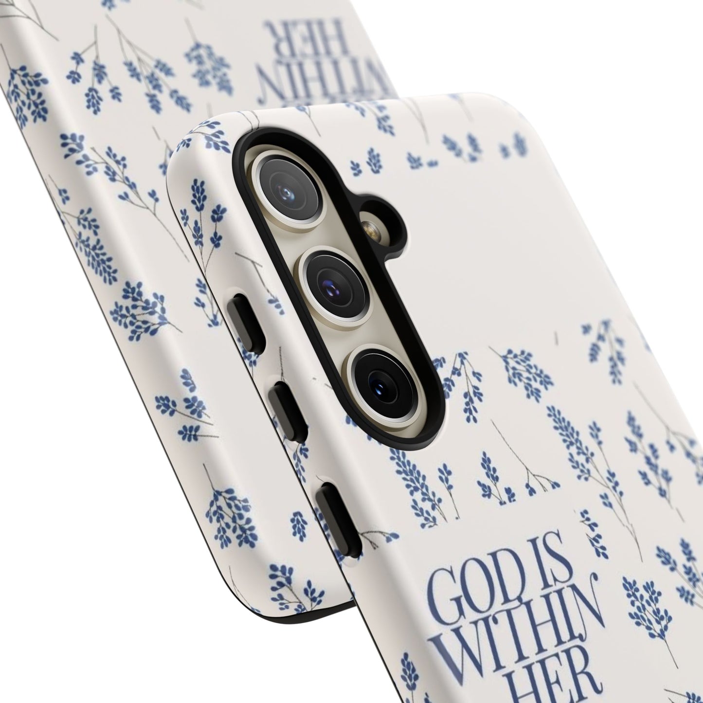 Within Her Cases - Floral Phone Case with Inspirational Quote, Motivational Gifts for Her, Bible Verse Design, Durable Case for iPhone, [...]