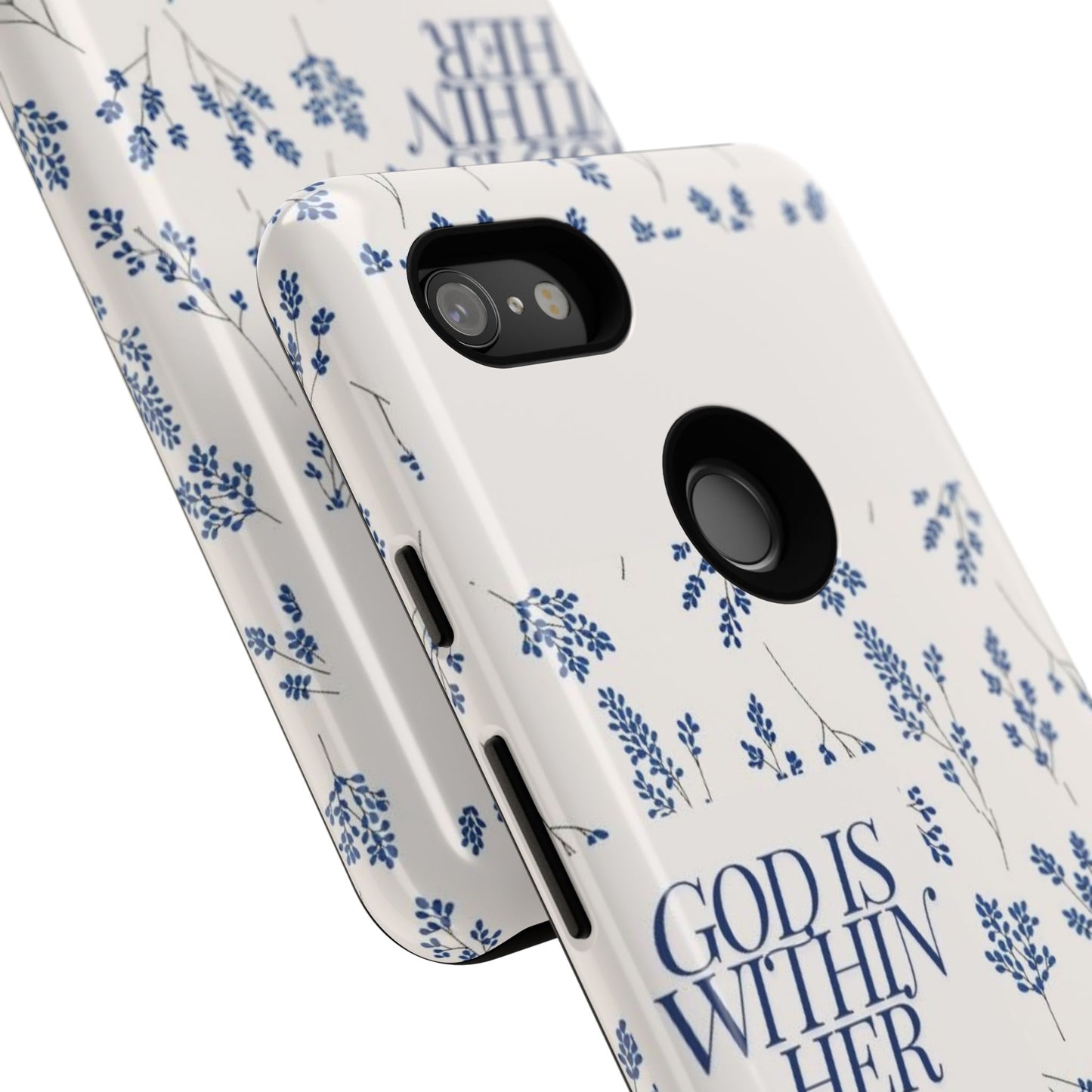 Within Her Cases - Floral Phone Case with Inspirational Quote, Motivational Gifts for Her, Bible Verse Design, Durable Case for iPhone, [...]