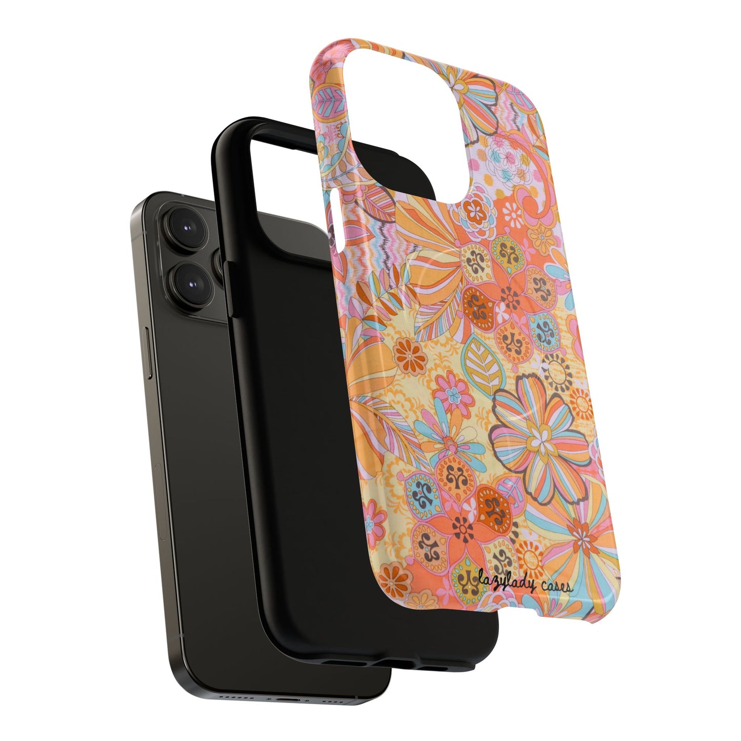 Floral Tough Magnetic Phone Case – Vibrant Floral Design