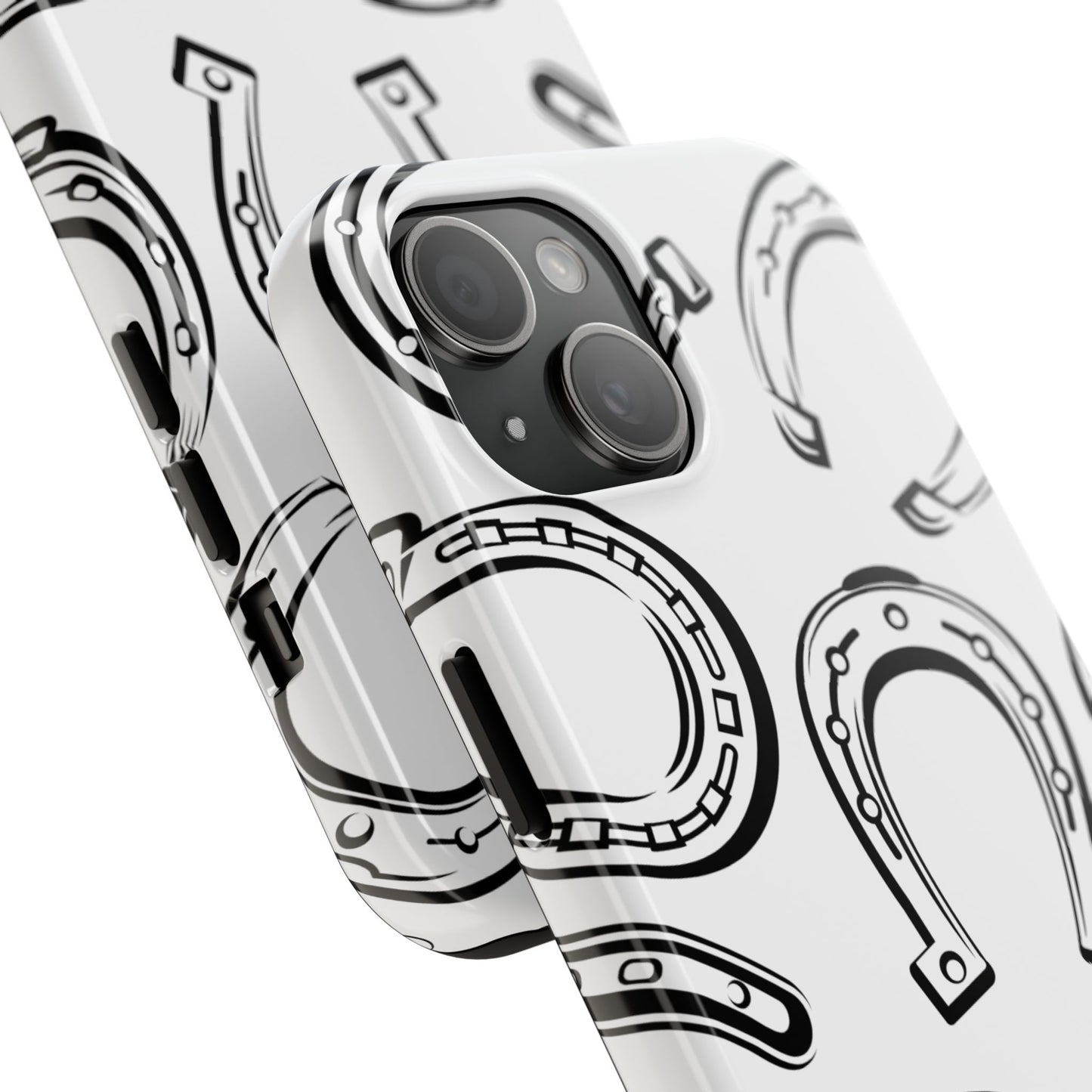 Horseshoe Tough Phone Case - Stylish Protection for Equestrian Lovers