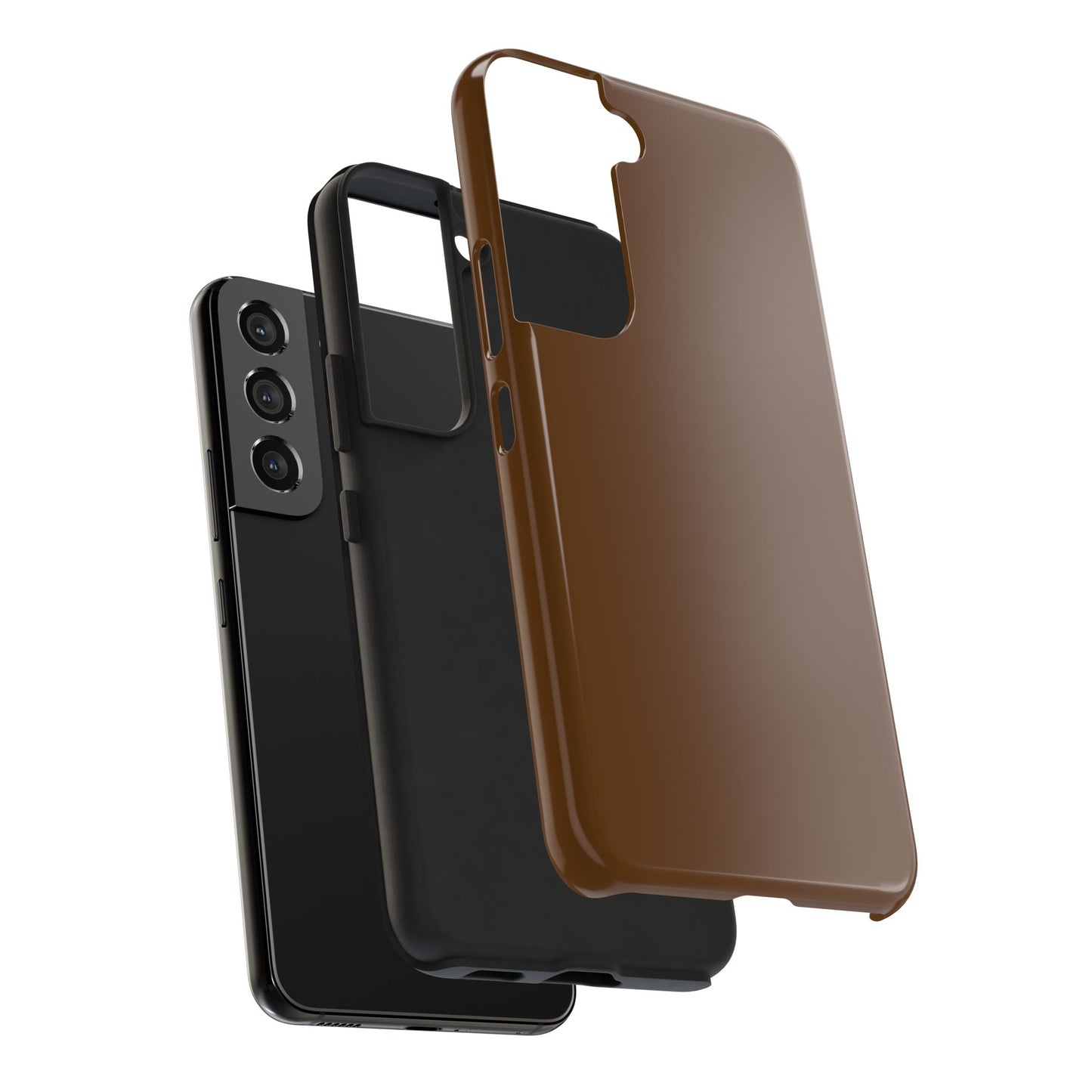 Brown Tough Phone Case — Rugged Shockproof iPhone Cover