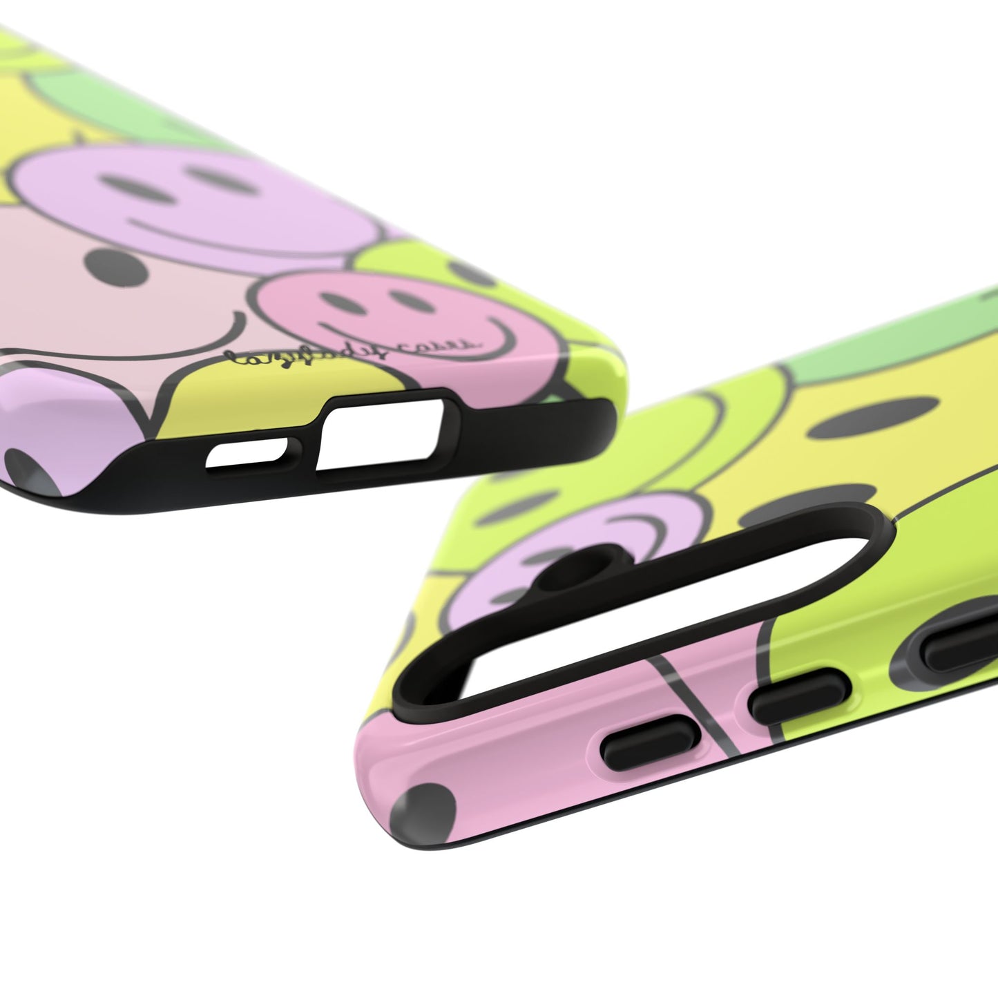 Colorful Smile Face Phone Case - Tough Protection & Fun Design