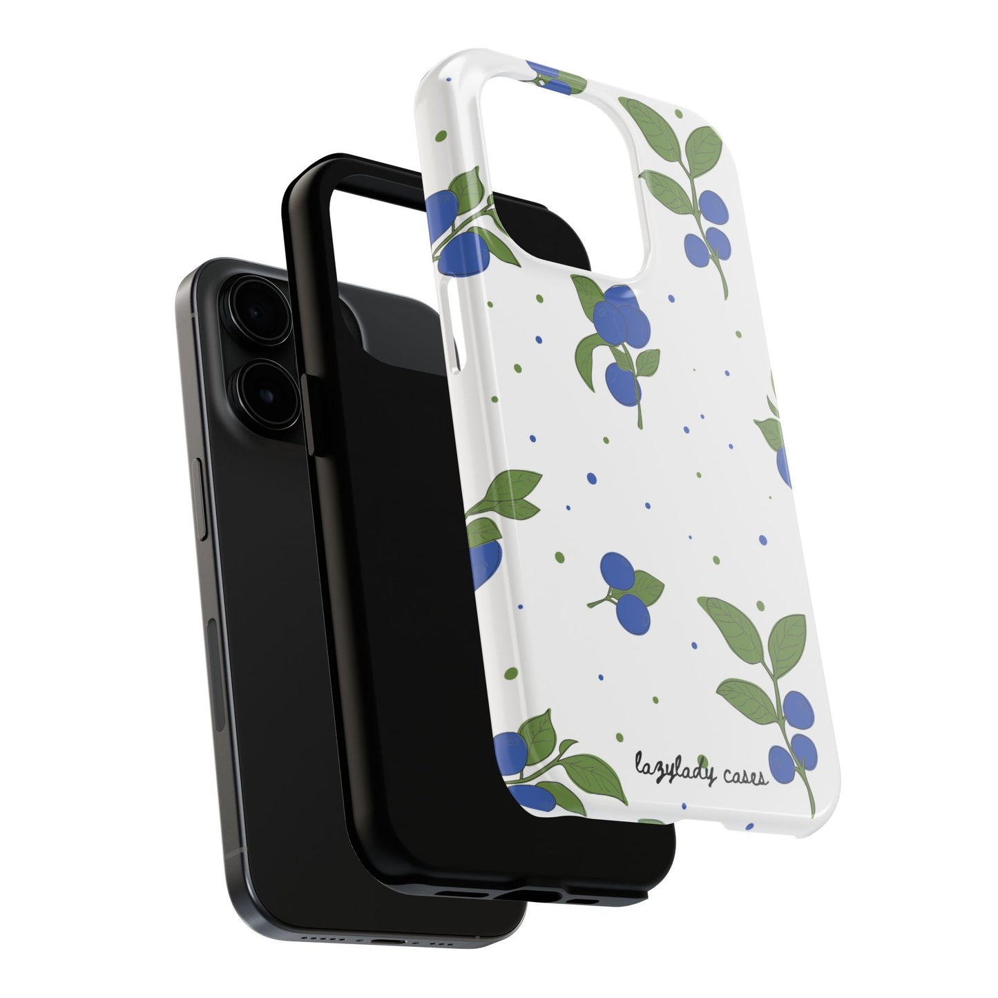 Blueberry Tough Phone Case - Durable Berry Design for Everyday Protection