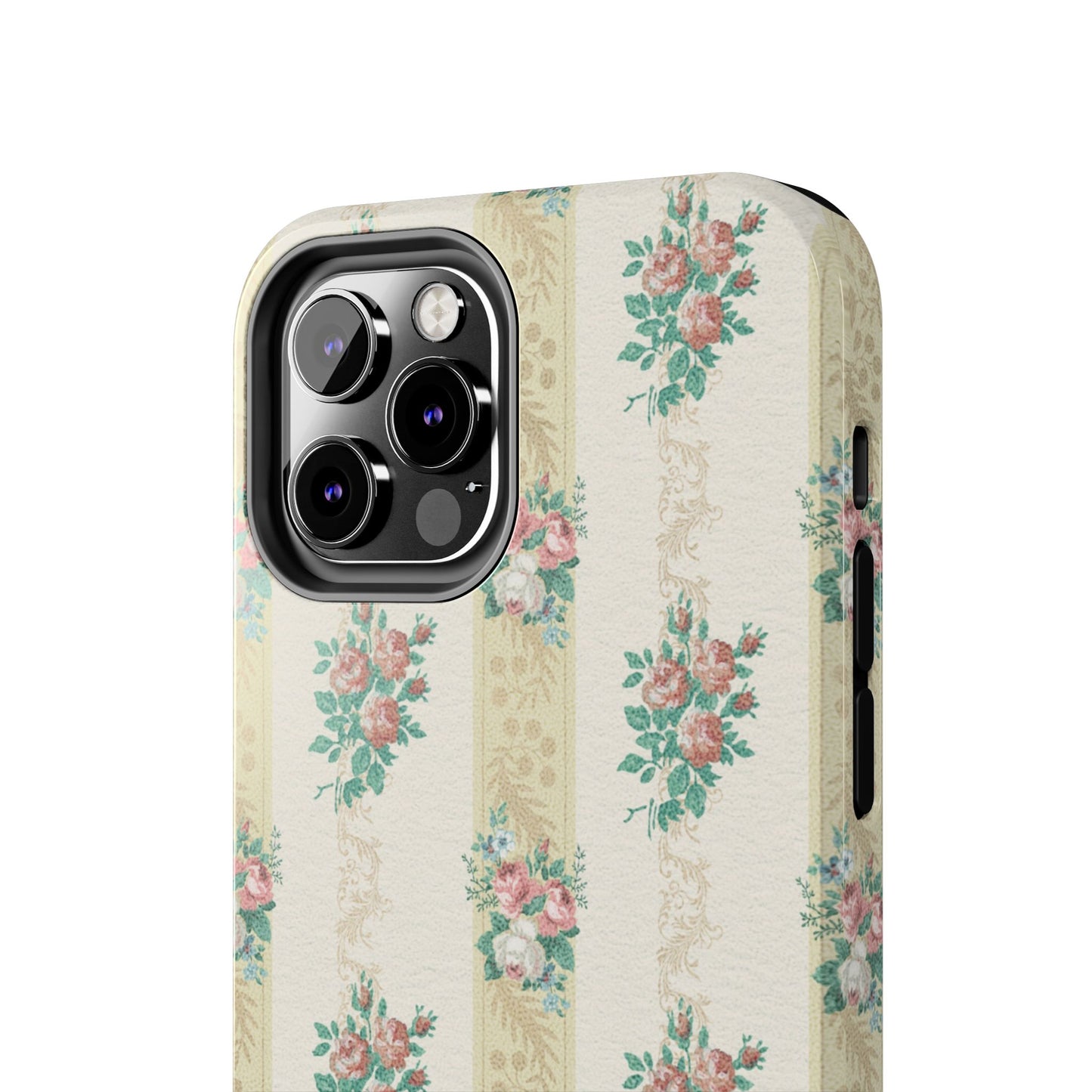 Elegant Floral Tough Phone Case - Vintage Inspired Design