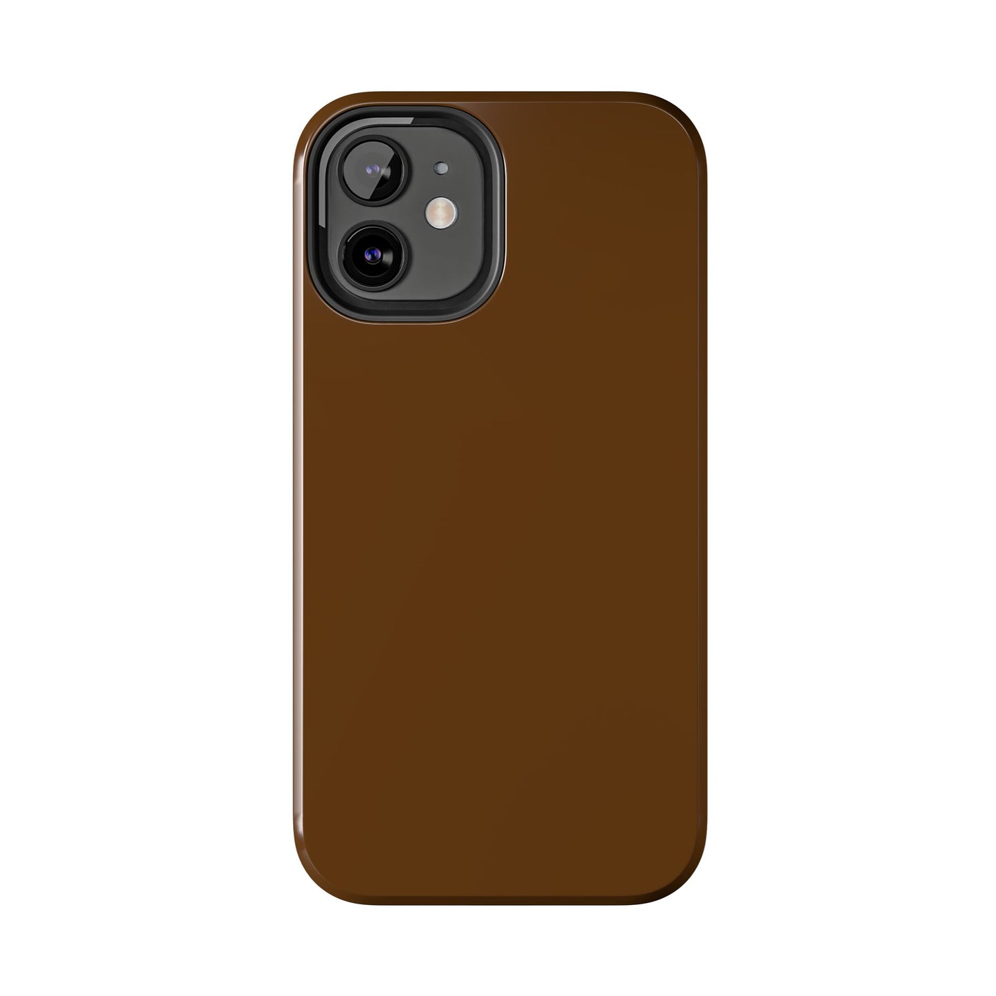 Brown Tough Phone Case — Rugged Shockproof iPhone Cover