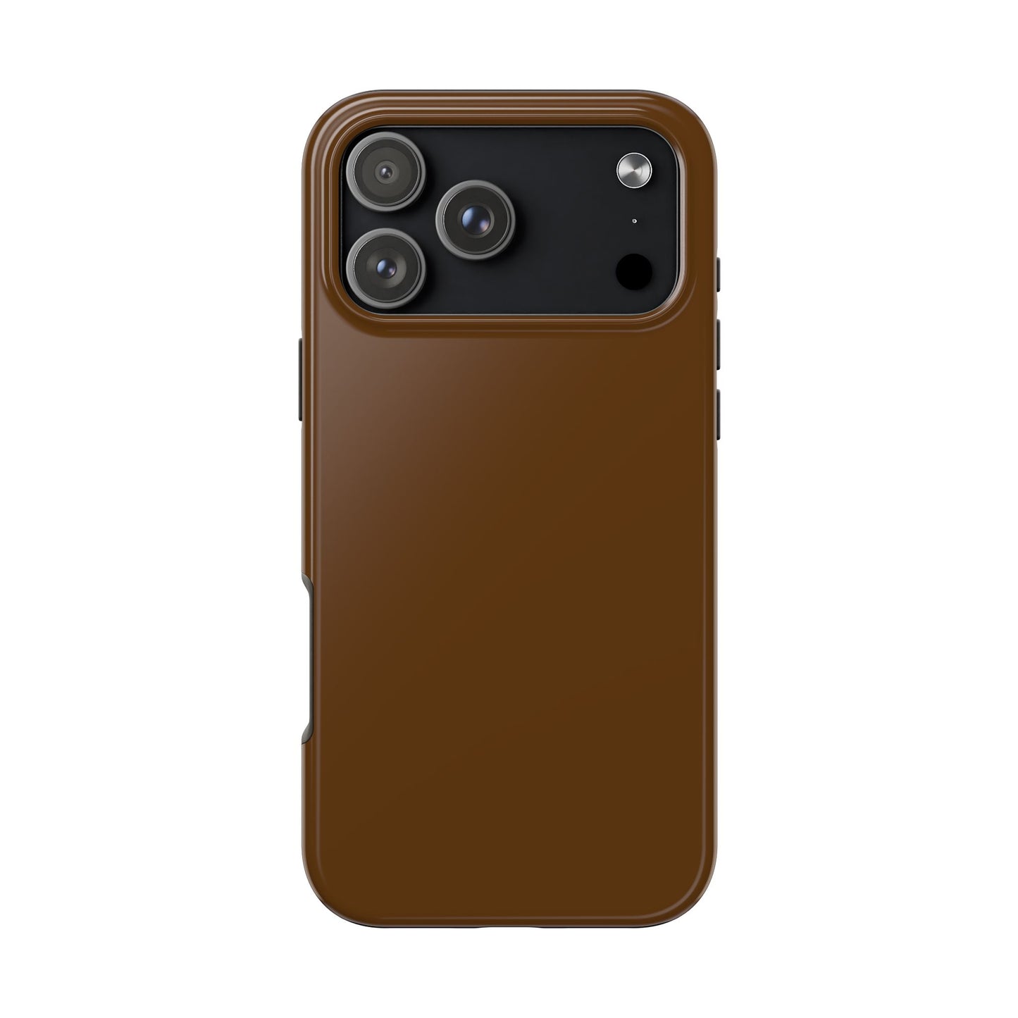 Brown Tough Phone Case — Rugged Shockproof iPhone Cover