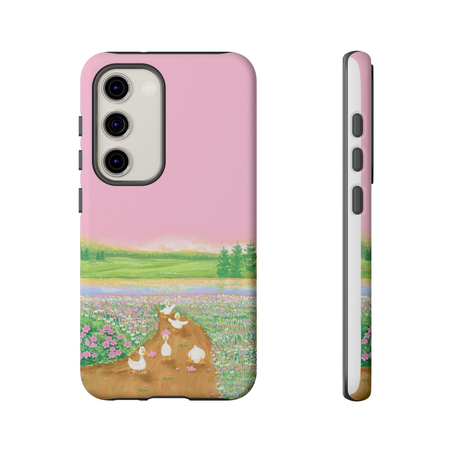 Pastel Floral Phone Case, Tough Cases for Nature Lovers, Cute Phone Accessories, Spring Gifts, Unique Mobile Covers
