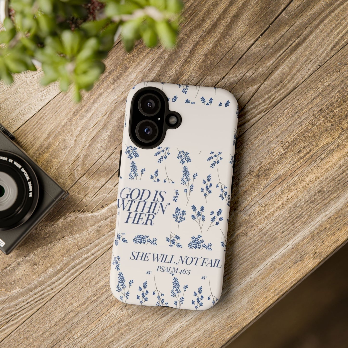 Within Her Cases - Floral Phone Case with Inspirational Quote, Motivational Gifts for Her, Bible Verse Design, Durable Case for iPhone, [...]