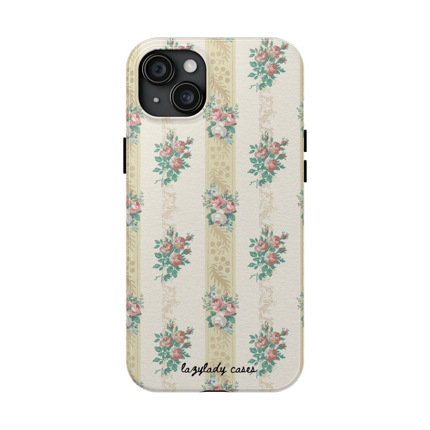 Elegant Floral Tough Phone Case - Vintage Inspired Design