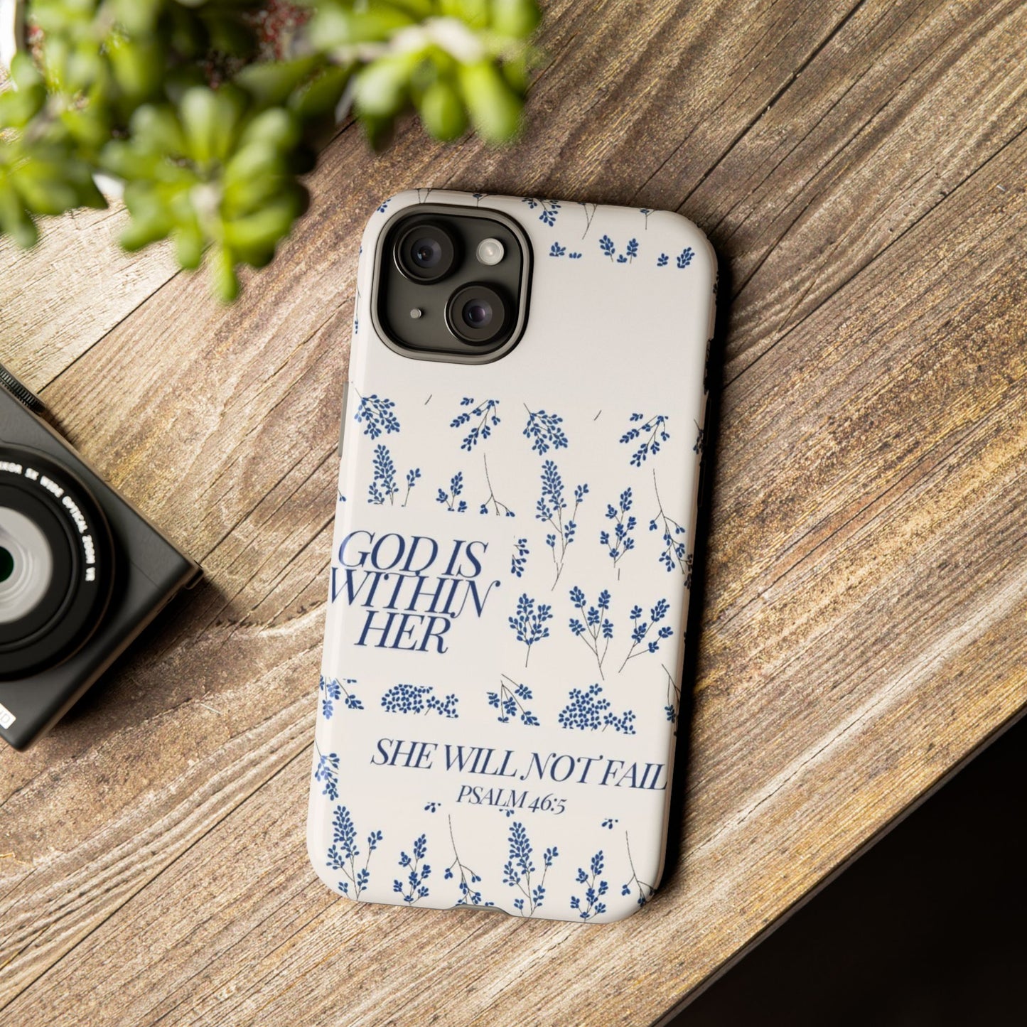 Within Her Cases - Floral Phone Case with Inspirational Quote, Motivational Gifts for Her, Bible Verse Design, Durable Case for iPhone, [...]