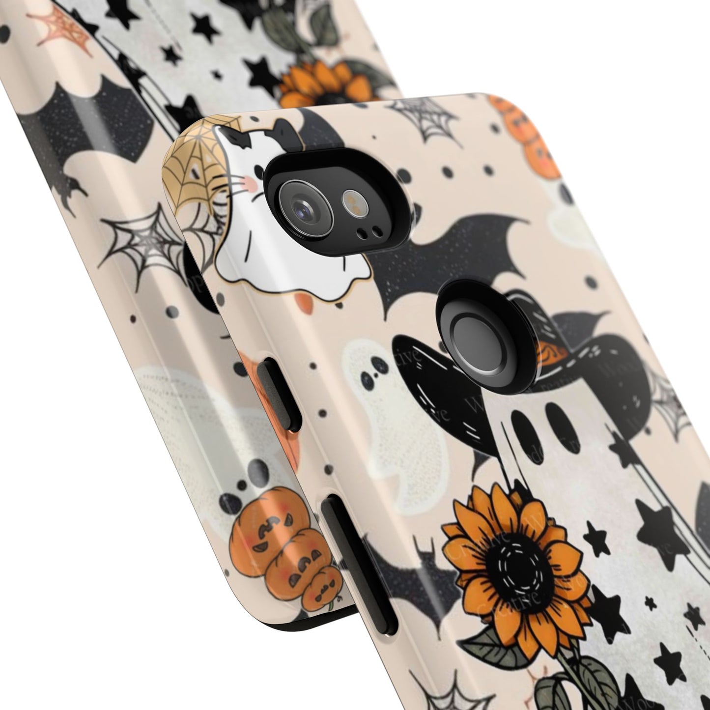 Cute Ghost Phone Case, Halloween Decor, Spooky Gift, Fall Accessories, Pumpkin Lover's Gift, Autumn Vibes, Trick or Treat